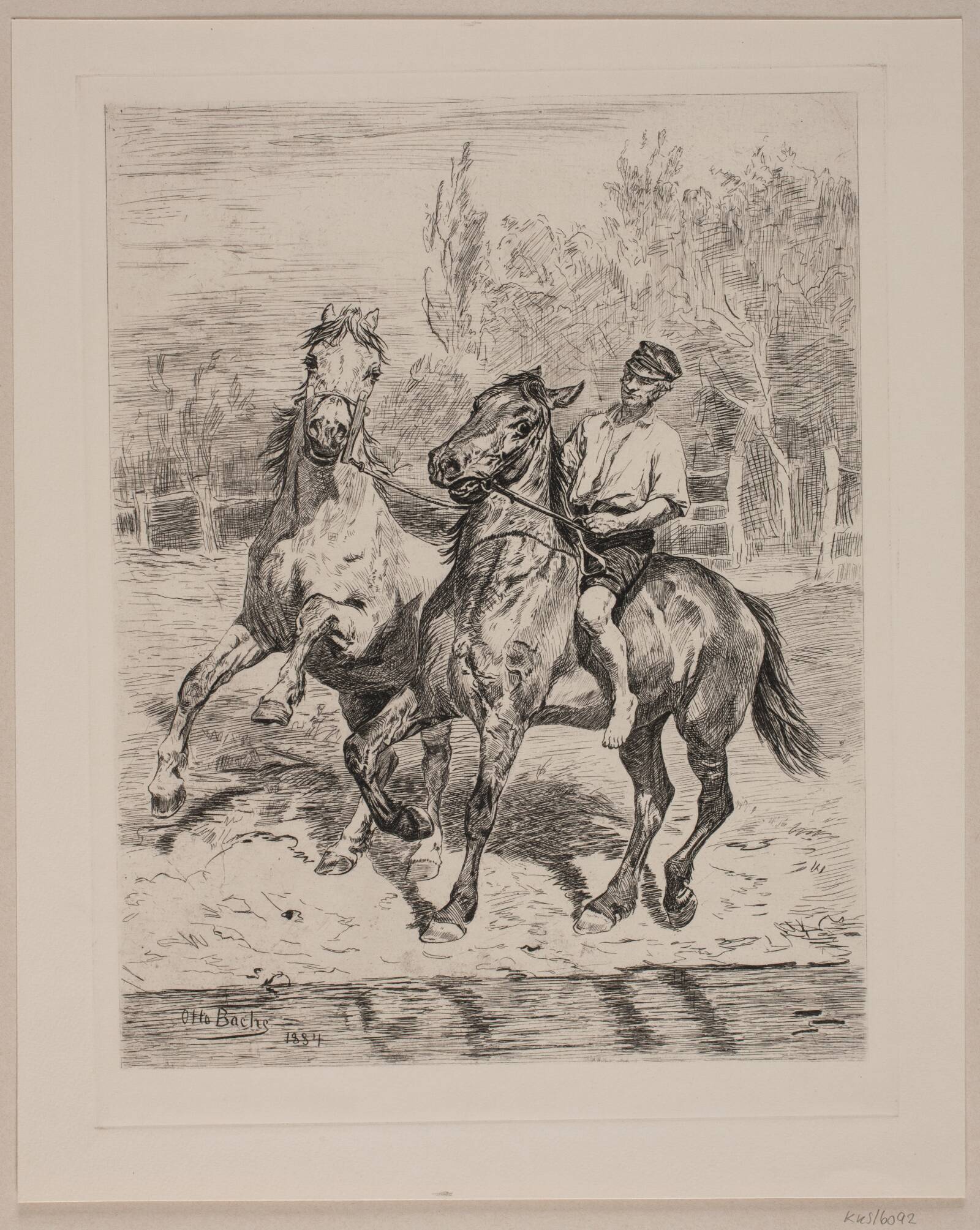 Hestene vandes, Otto Bache, 1884