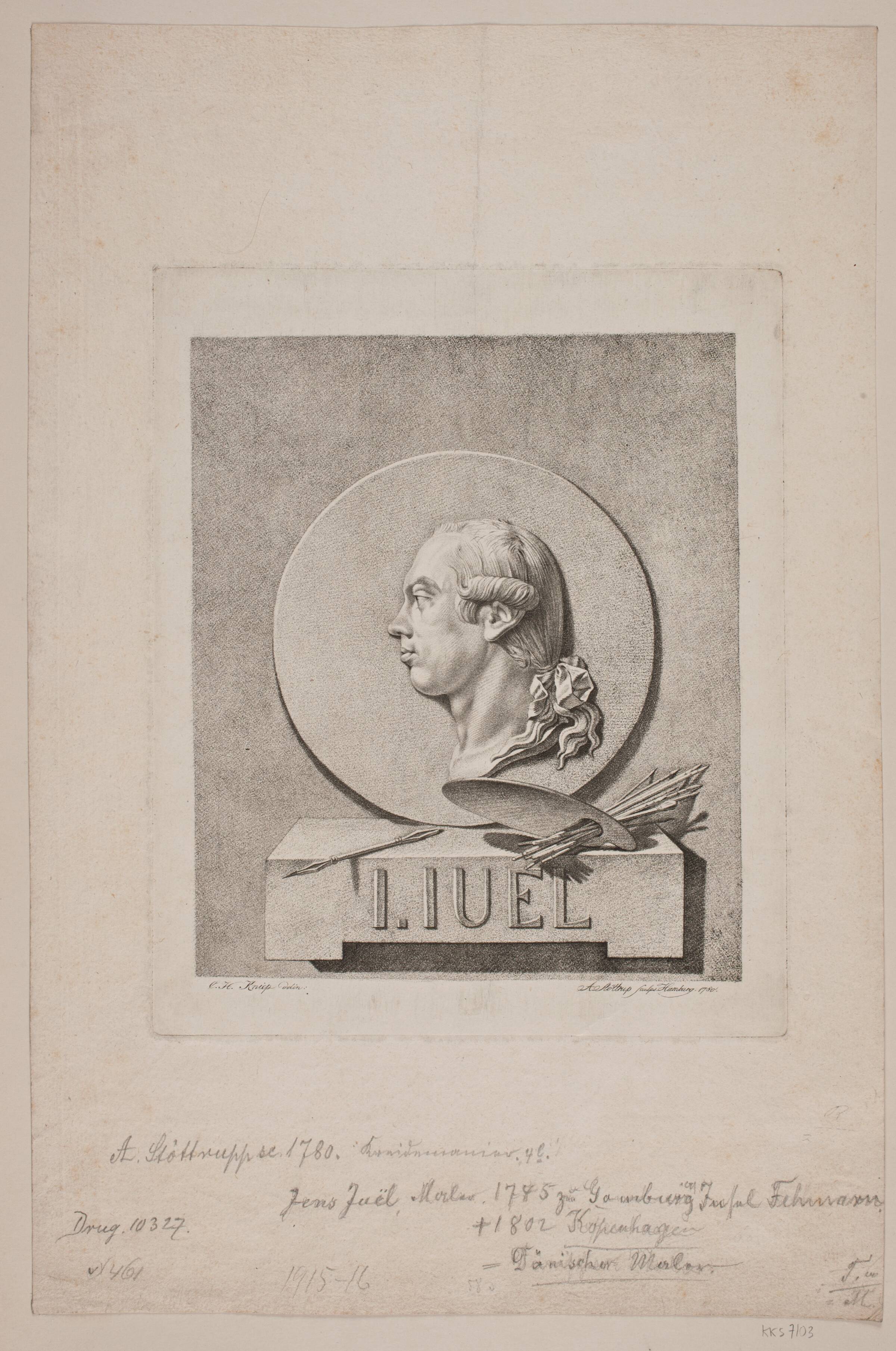 Maleren Jens Juel, Andreas Støttrup, 1780