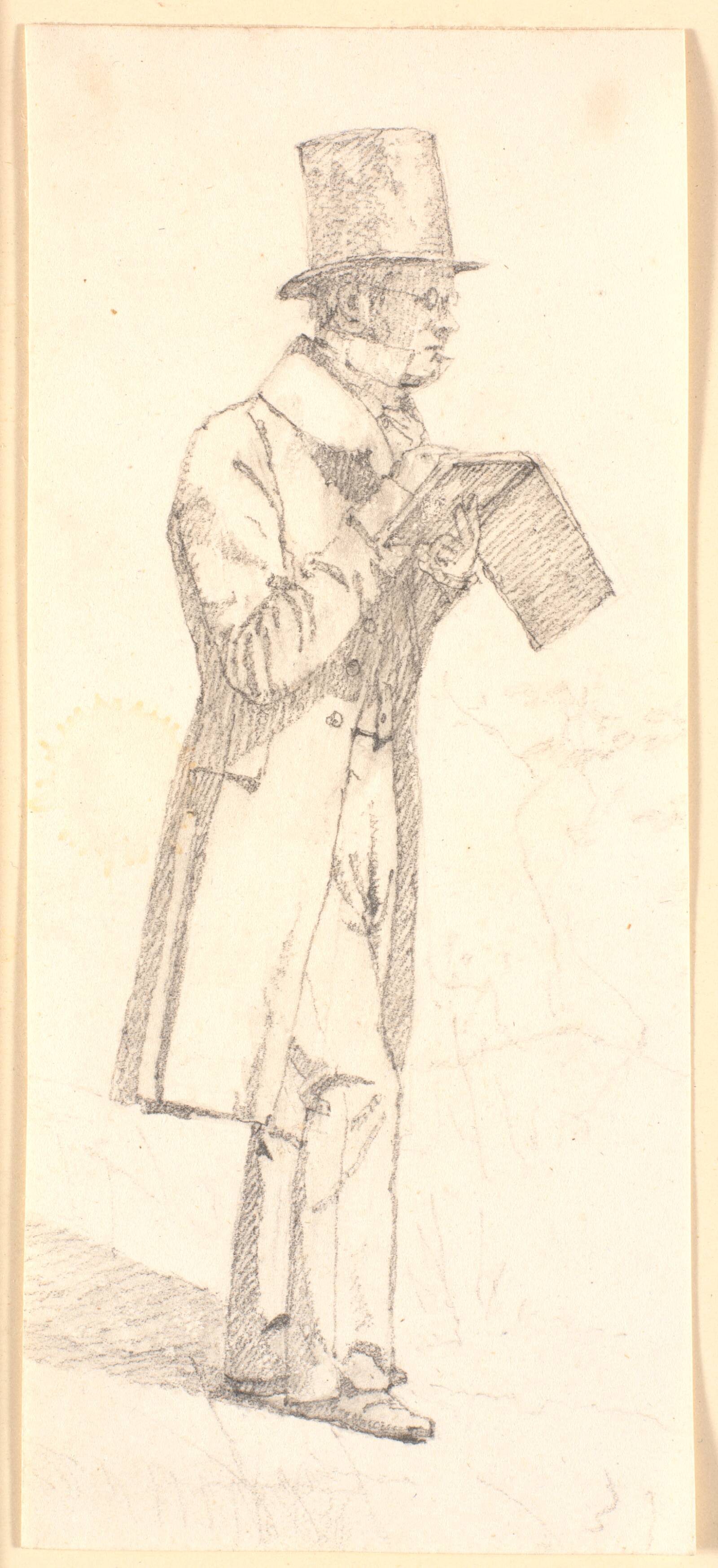 Erling Eckersberg, tegnende, Christen Købke, 1832
