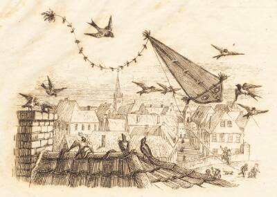 Illustration til "Halvhundrede Fabler for Børn" af Hey