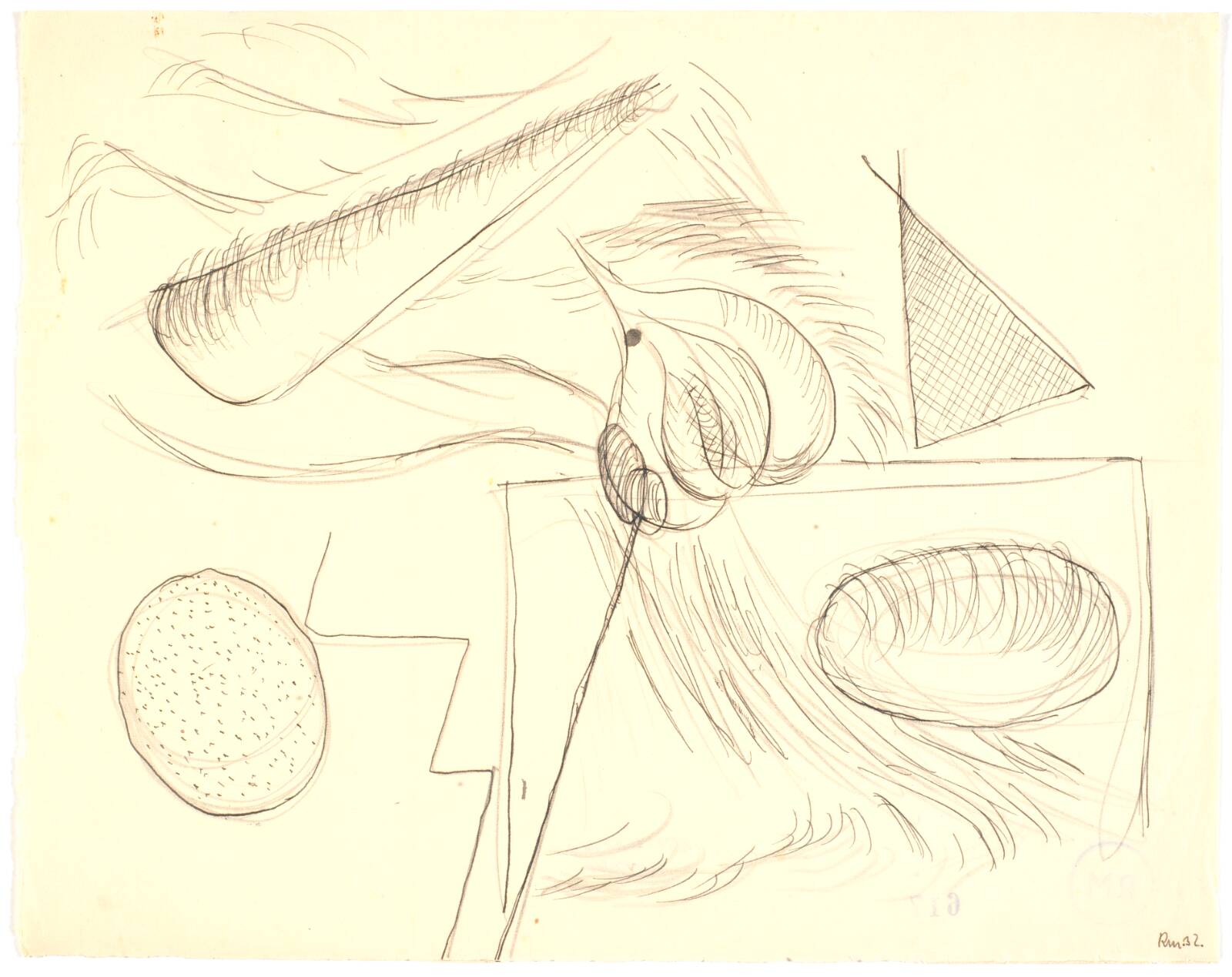 Abstraktion, Richard Mortensen, 1932