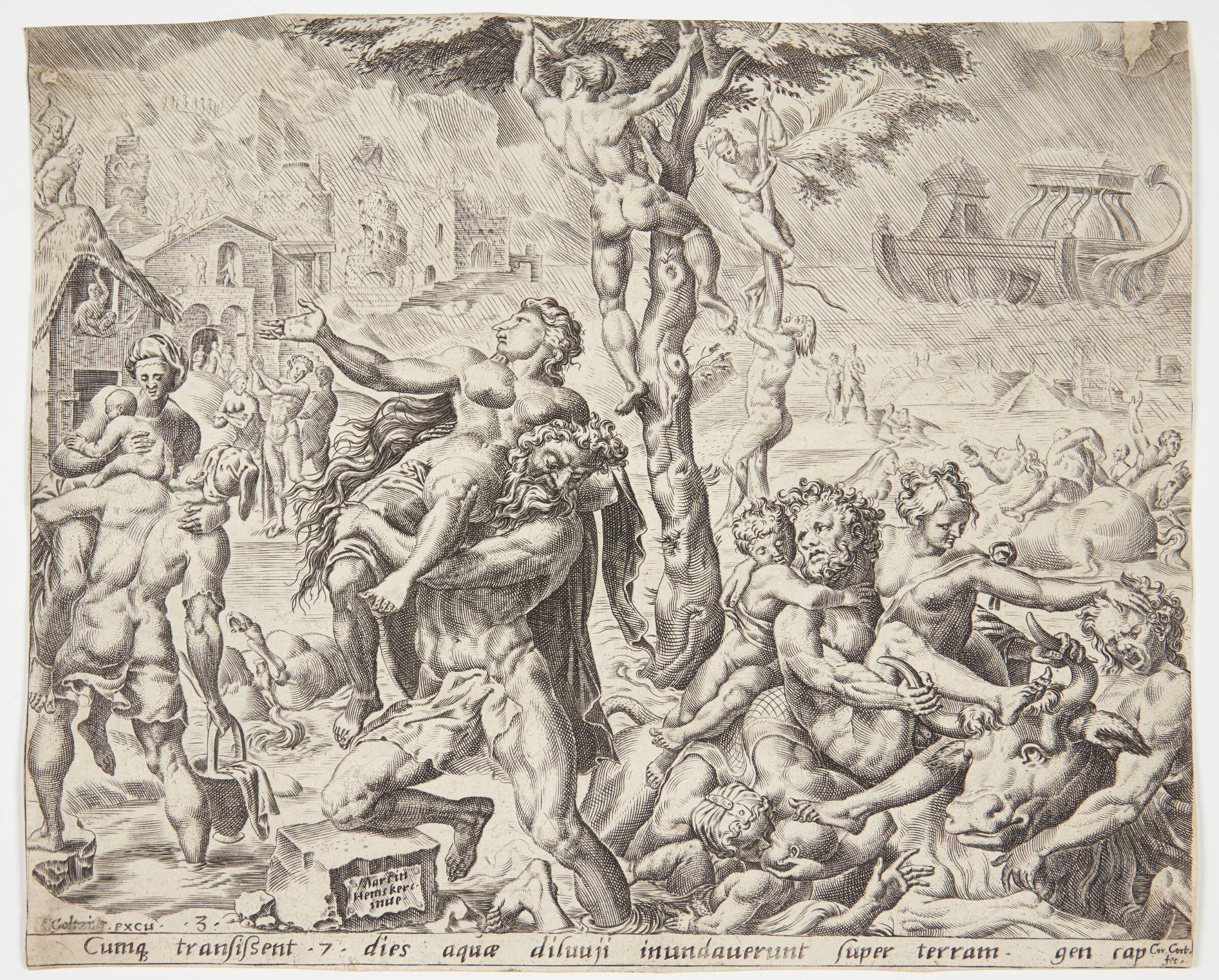 Syndfloden, Cornelis Cort, 1559
