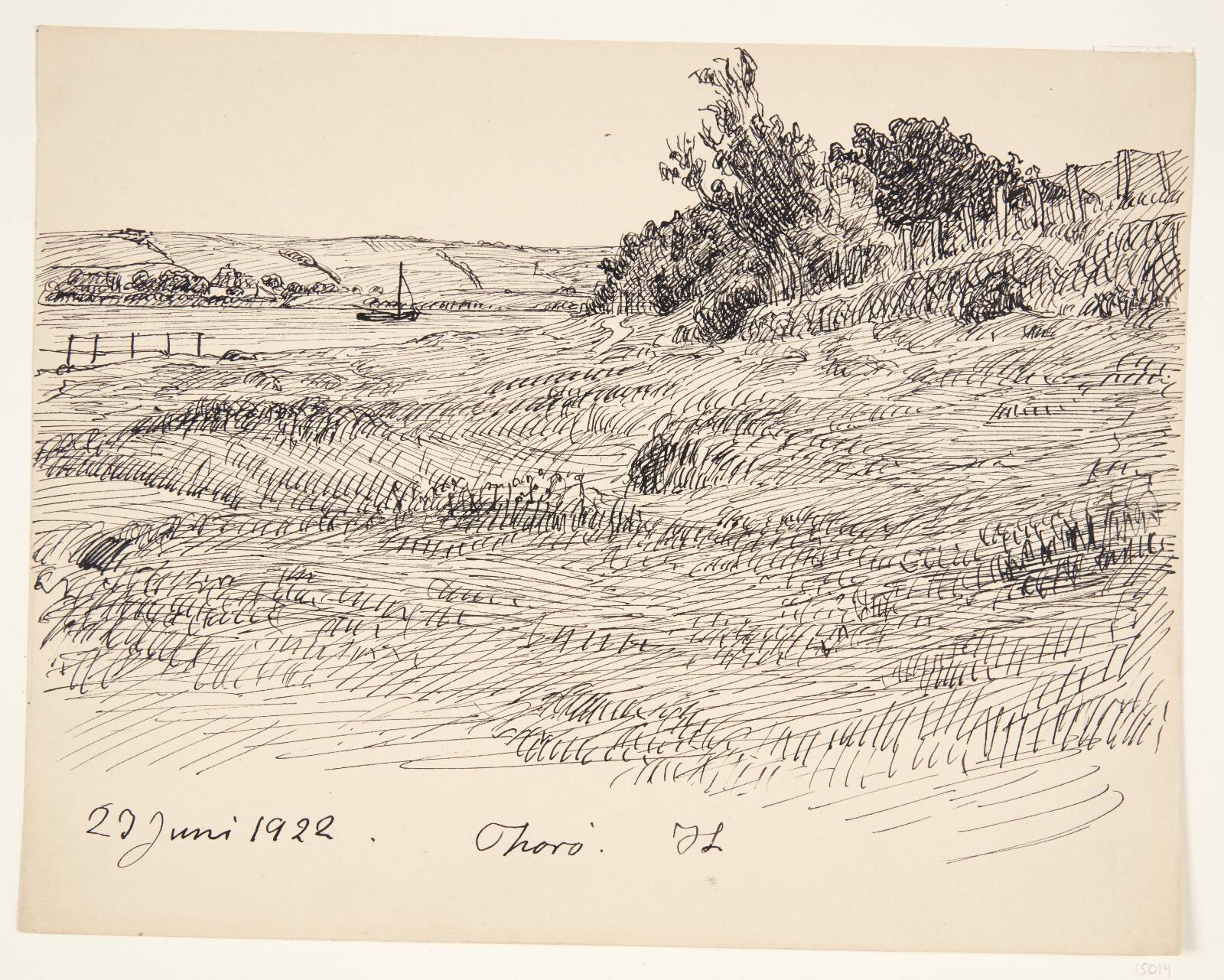 Landskab. Thorø, Johannes Larsen, 1922
