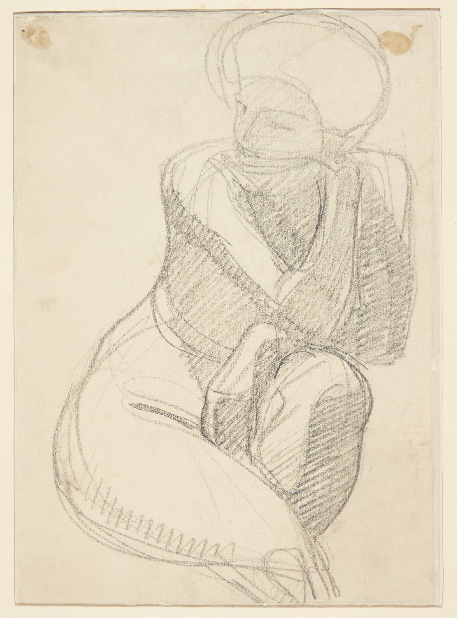 Siddende kvindelig model, Харальд Гирсинг, 1910-1914