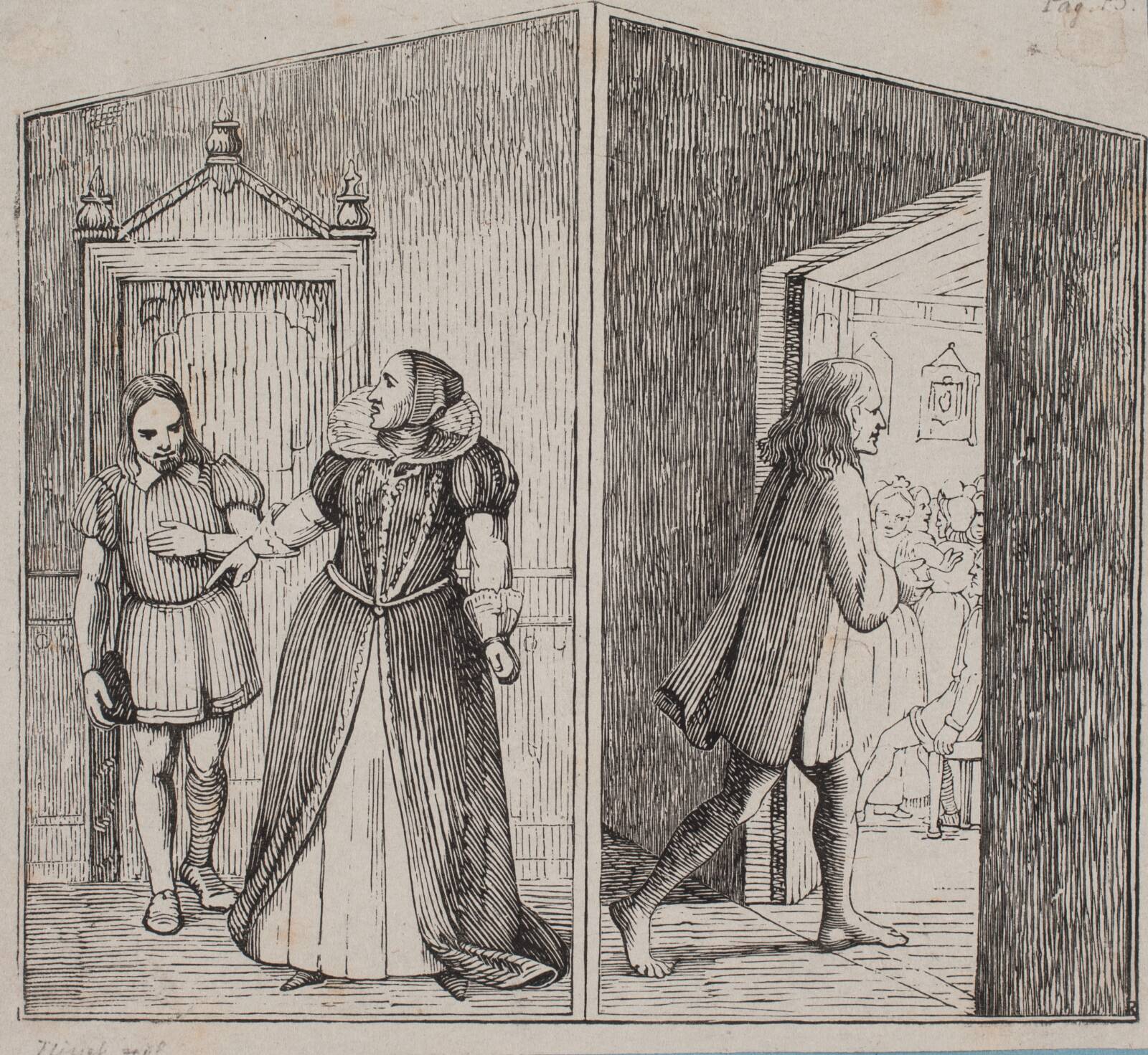 Uglspil som tjener, Andreas Flinch, 1843