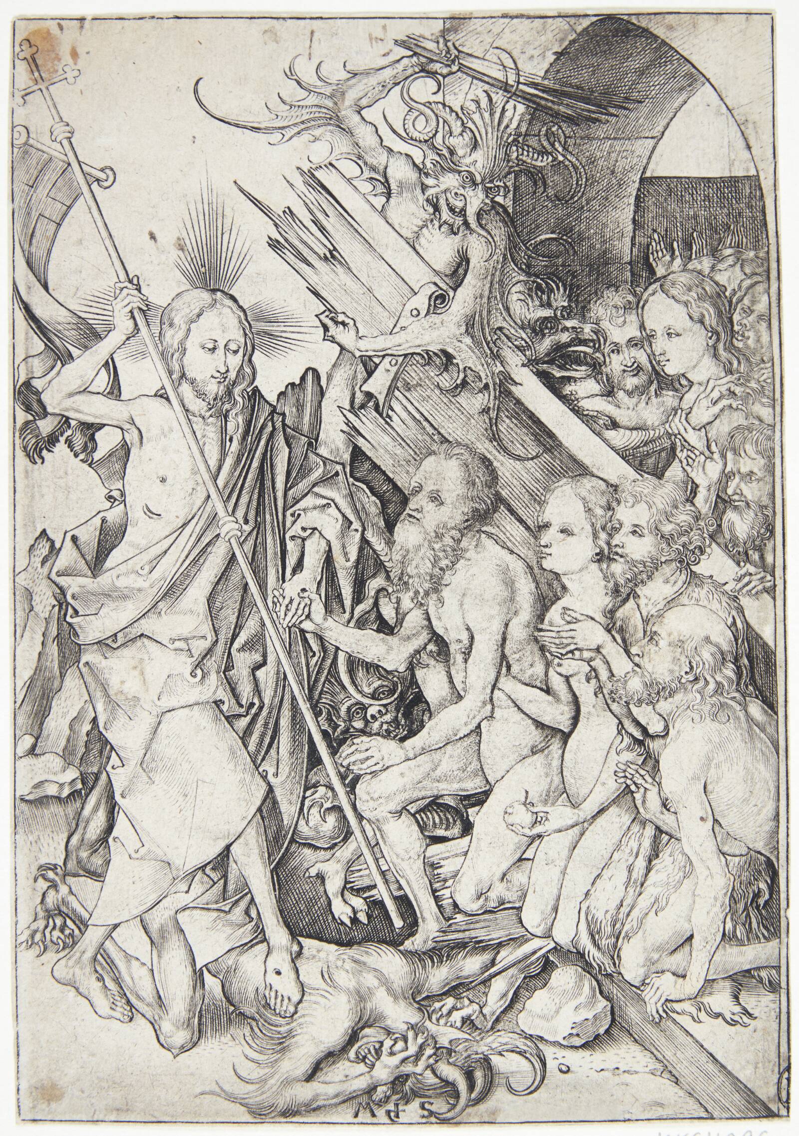 Kristus i limbo, Martin Schongauer, 1430-1491