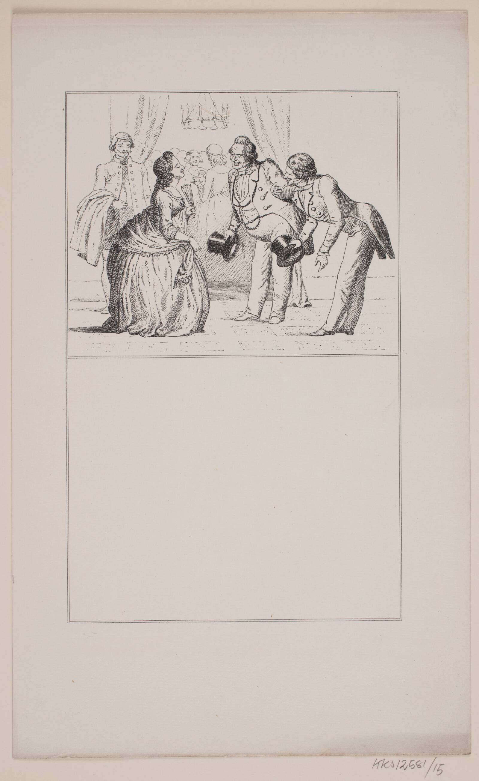 En præsentation, Adolph Kittendorff, 1862
