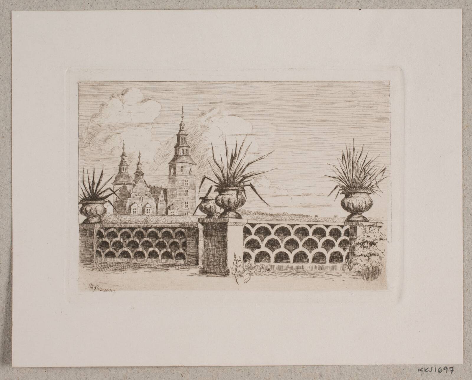 Udsigt fra Botanisk Have, Max Kleinsorg, 1894