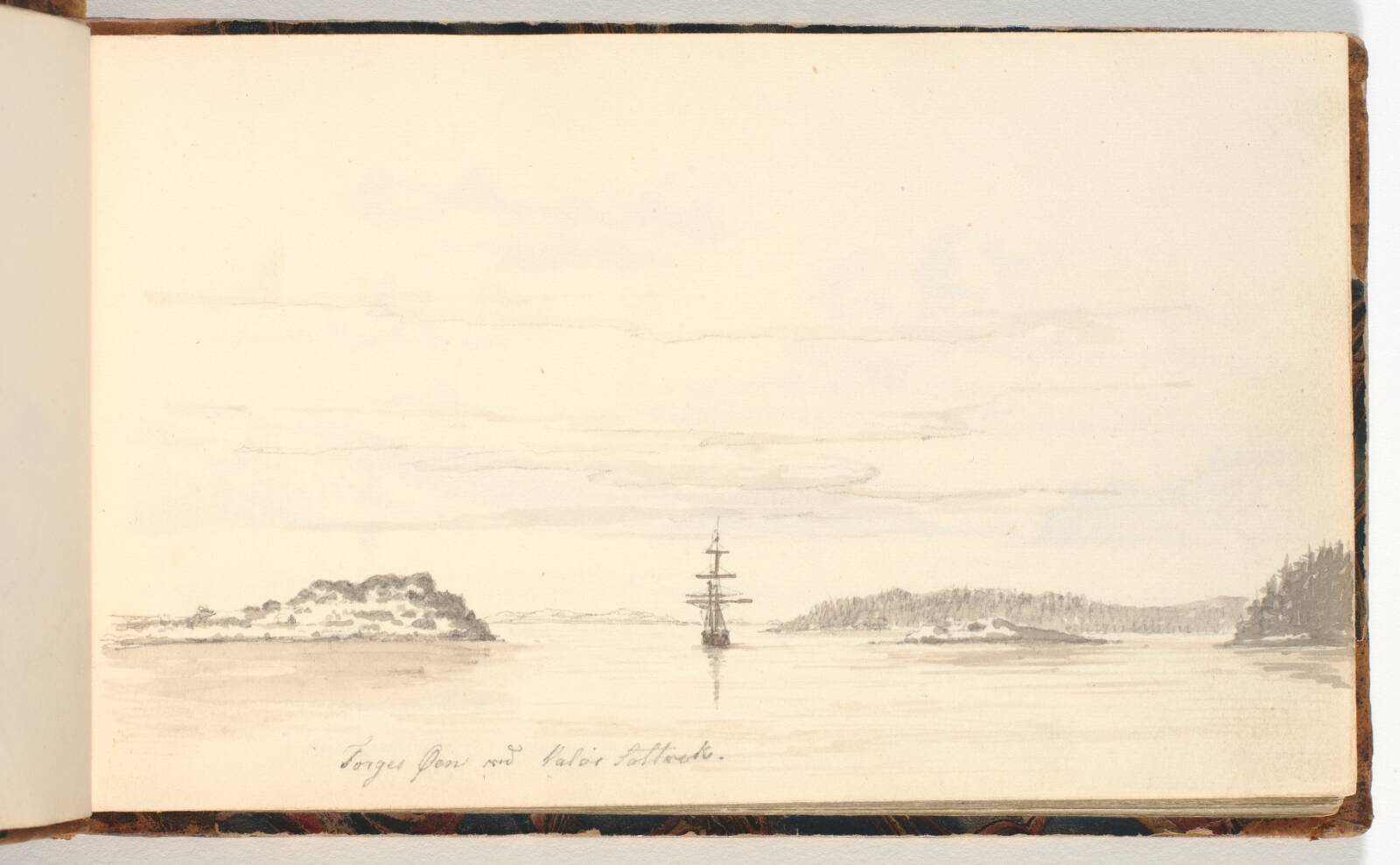 Skærgårdslandskab, Martinus Rørbye, 1832