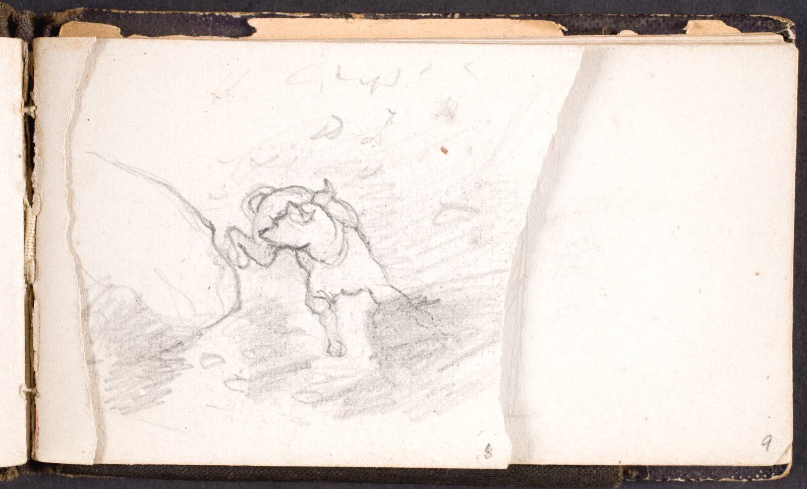 Løbende hund, L.A. Schou, 1864-1867