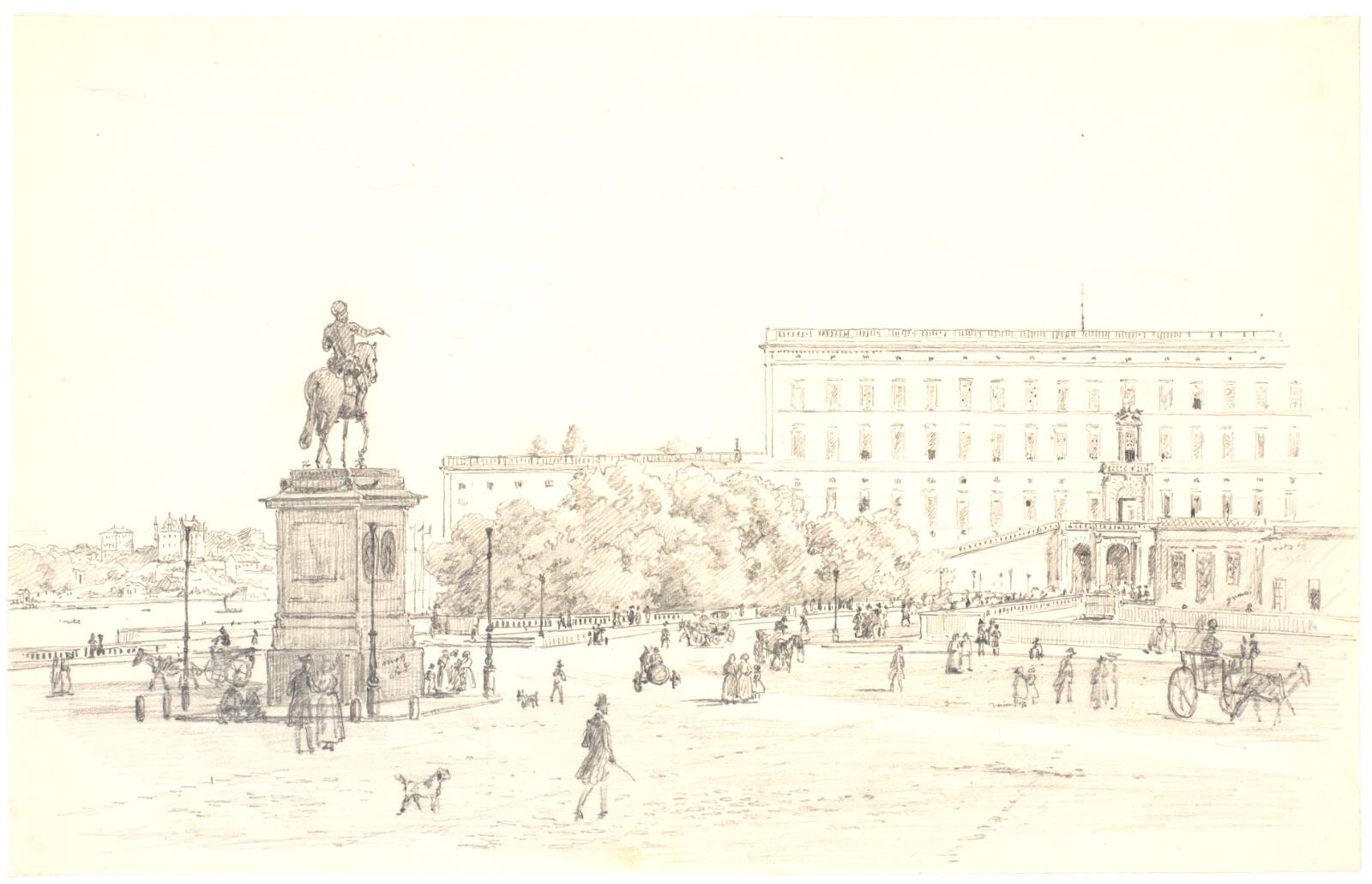 Stockholm Slot, Martinus Rørbye, 1846