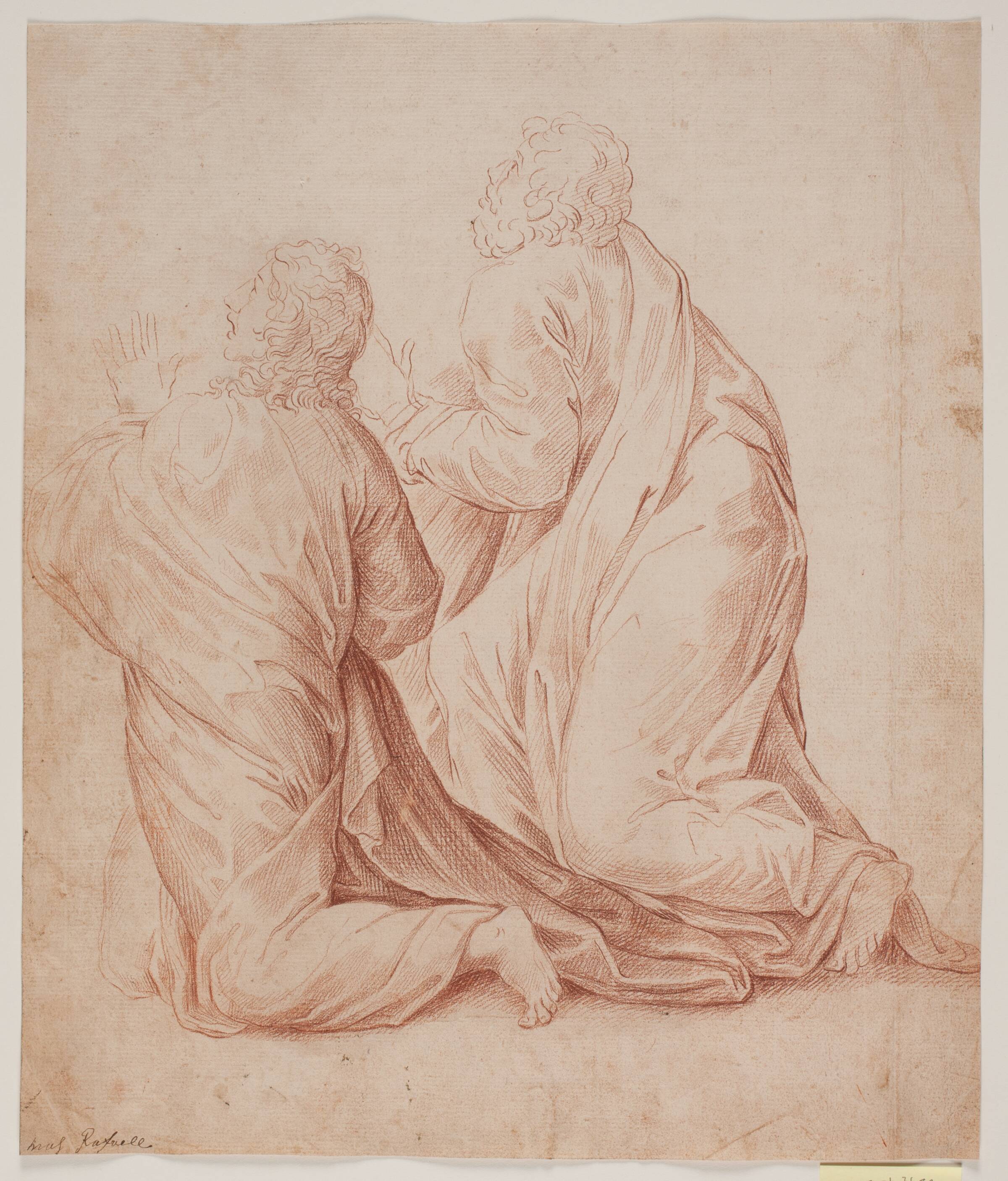 To knælende mænd, Hendrik Krock, 1671-1738