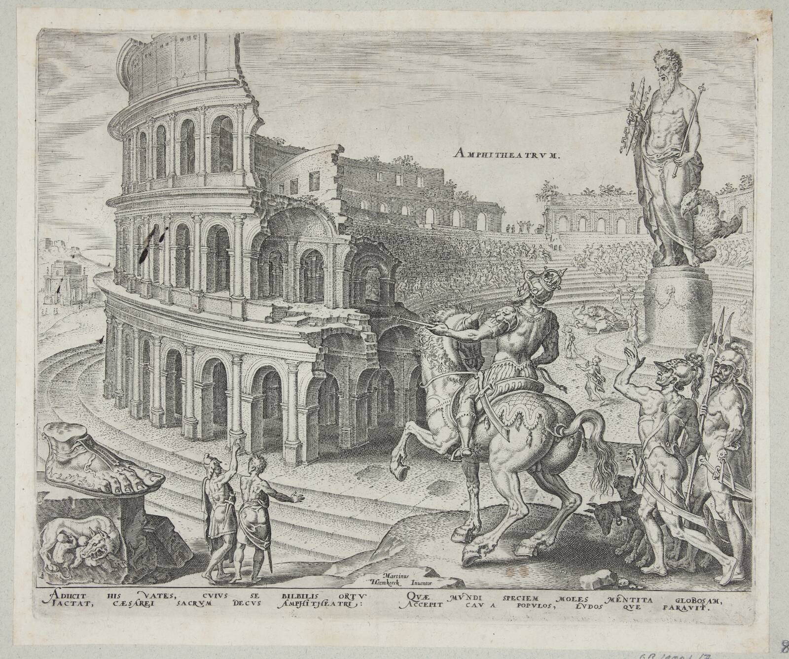 Colosseum i Rom, Philips Galle, 1572