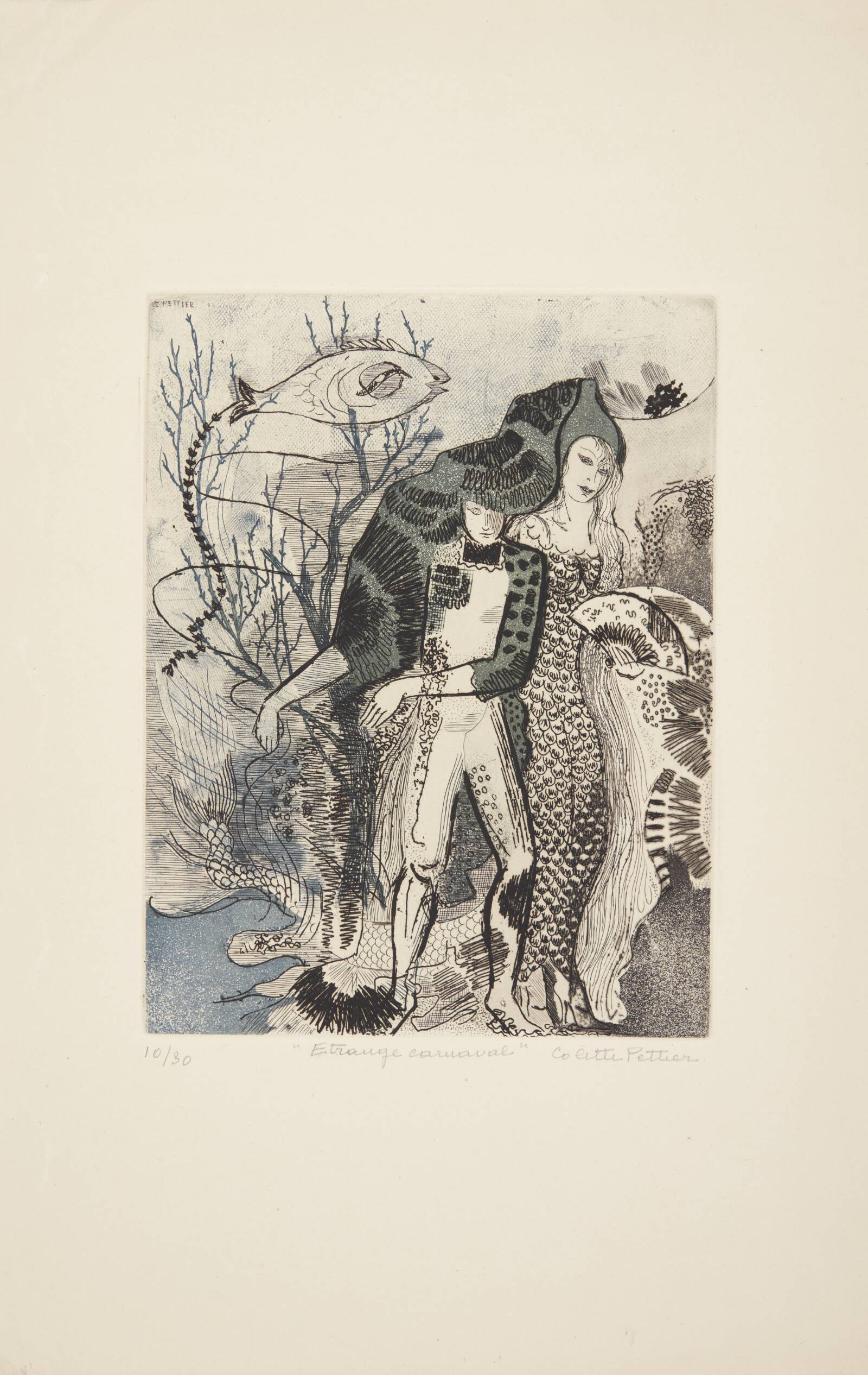 "Etrange carnaval", Colette Pettier, 1955