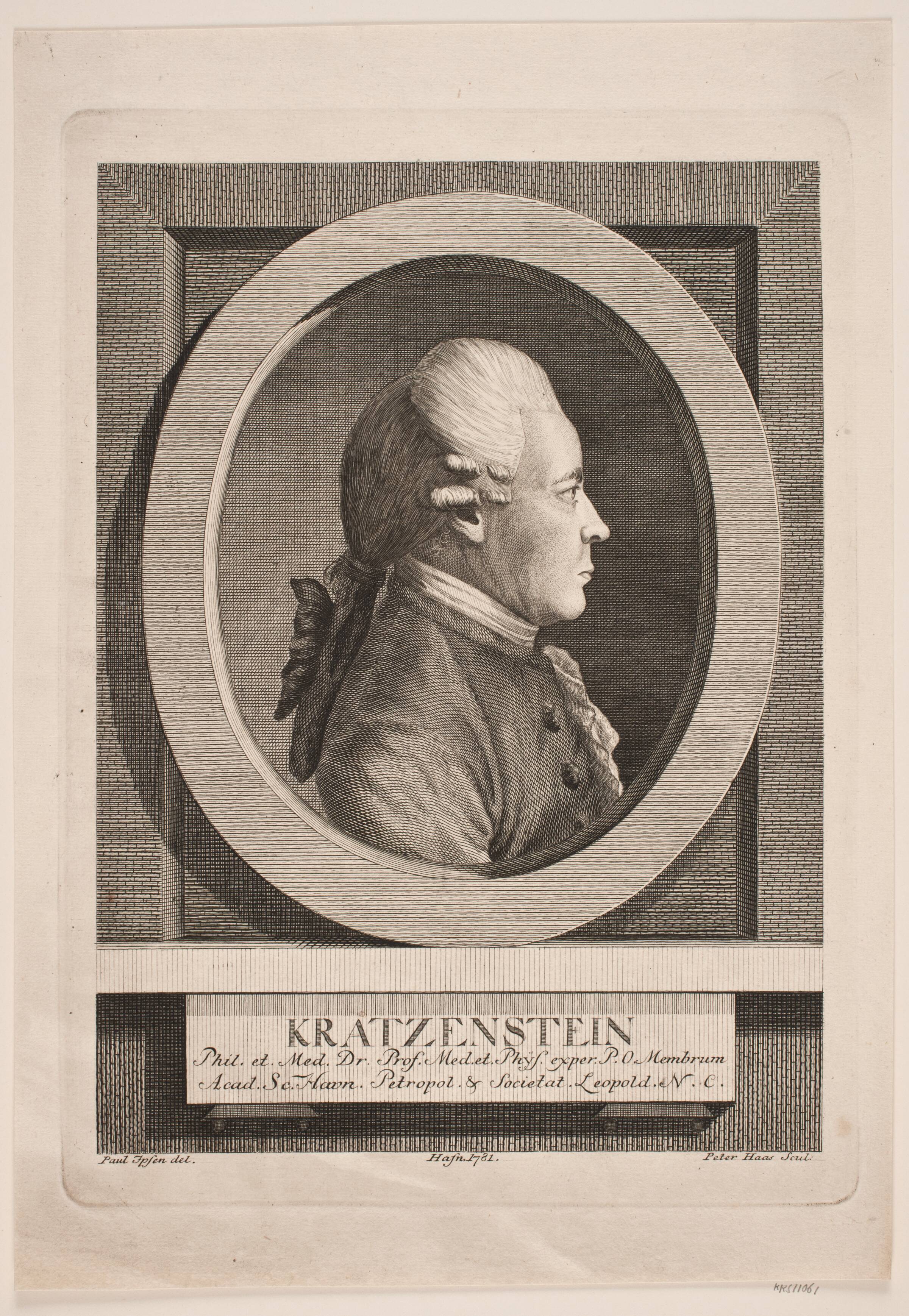 C. G. Kratzenstein, Peter Haas, 1781