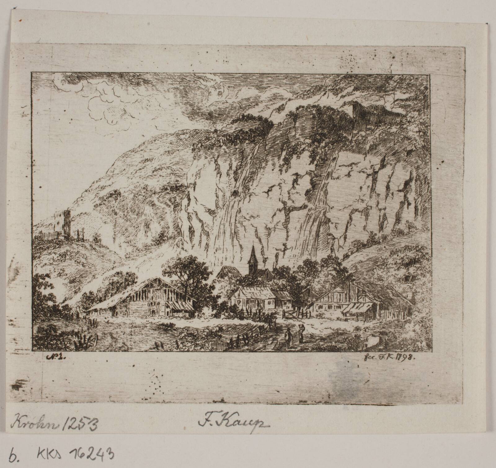 Landskab, Friedrich Kaup, 1798
