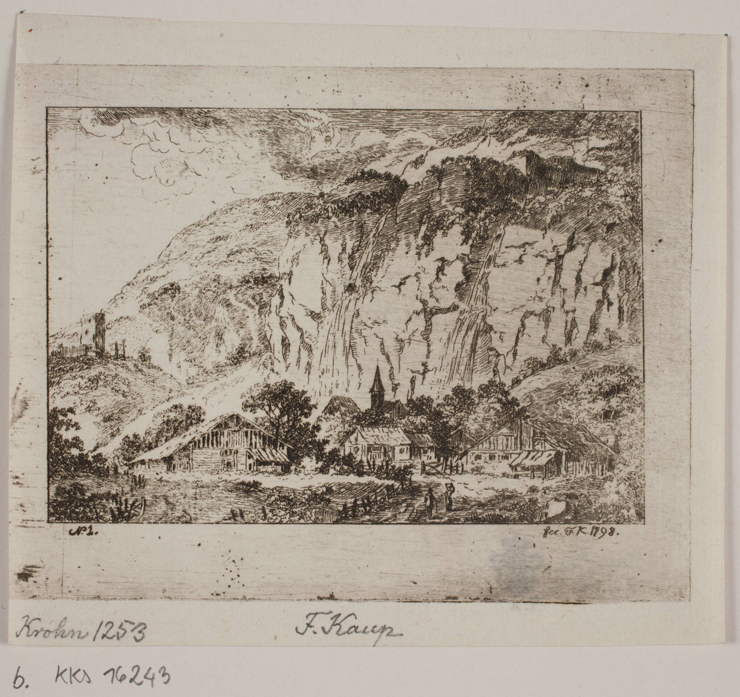 Landskab, Friedrich Kaup, 1798