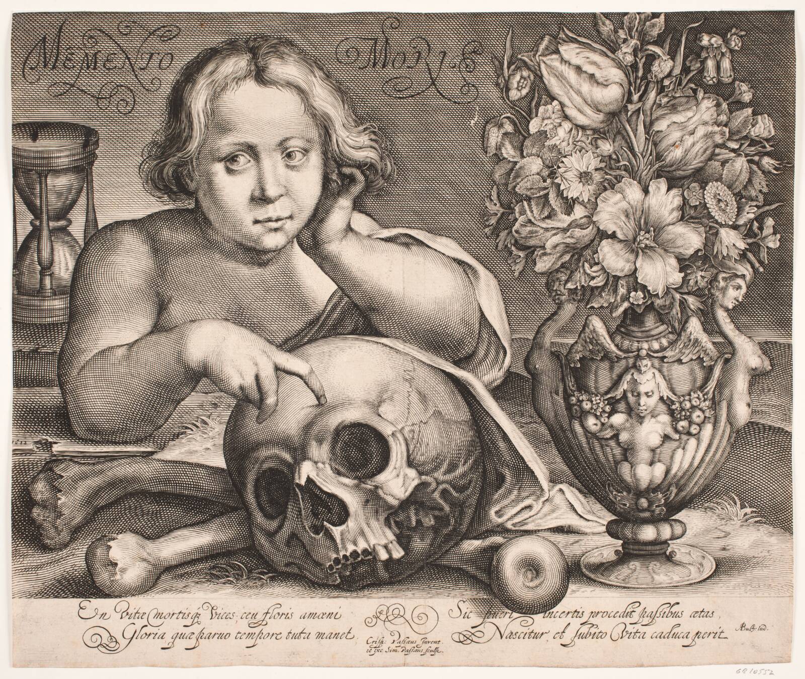 "Memento Mori", Simon de Pas, 1595-1647