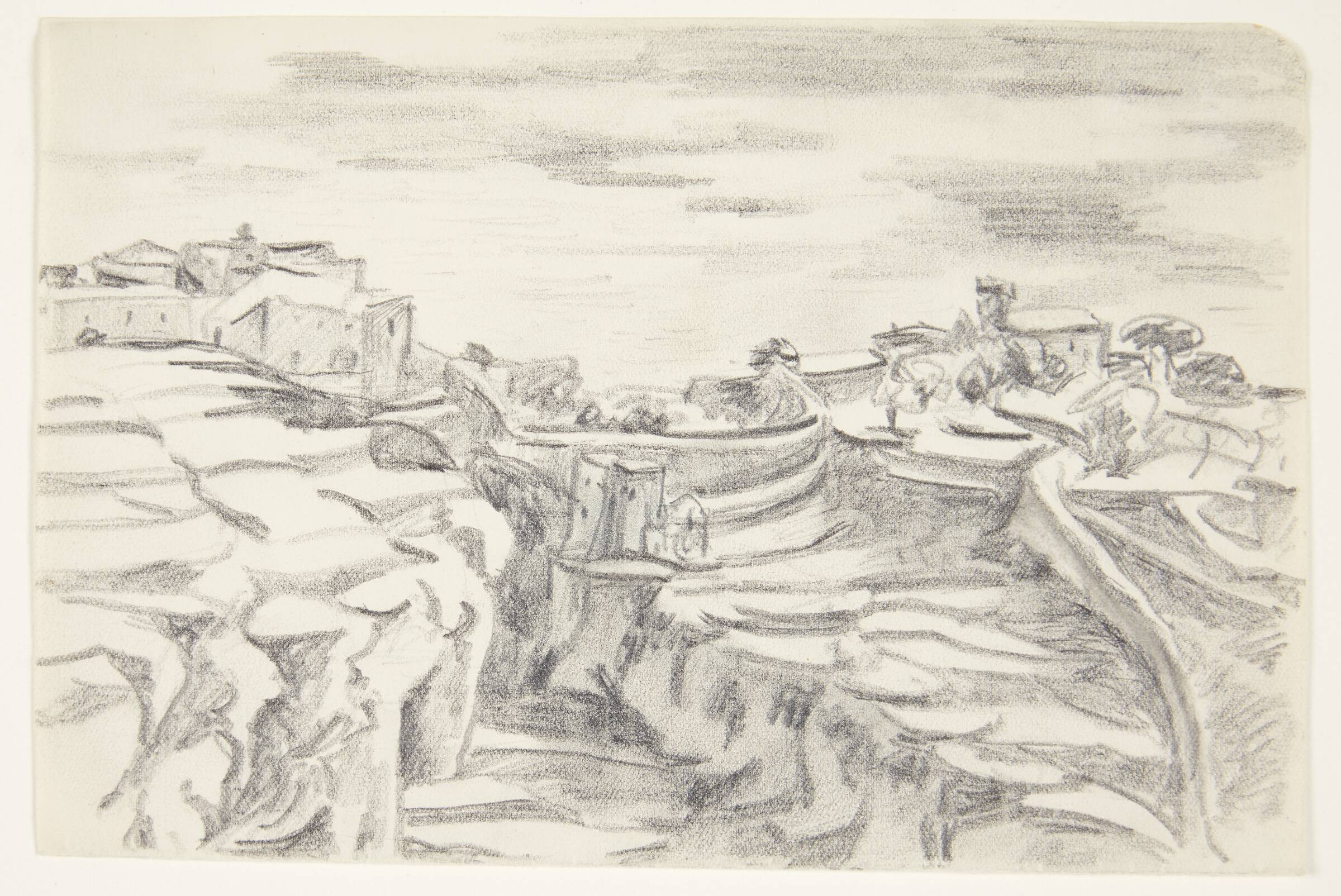 Bjerglandskab. Terrasser. Sicilien, Ellen Fischer, 1951