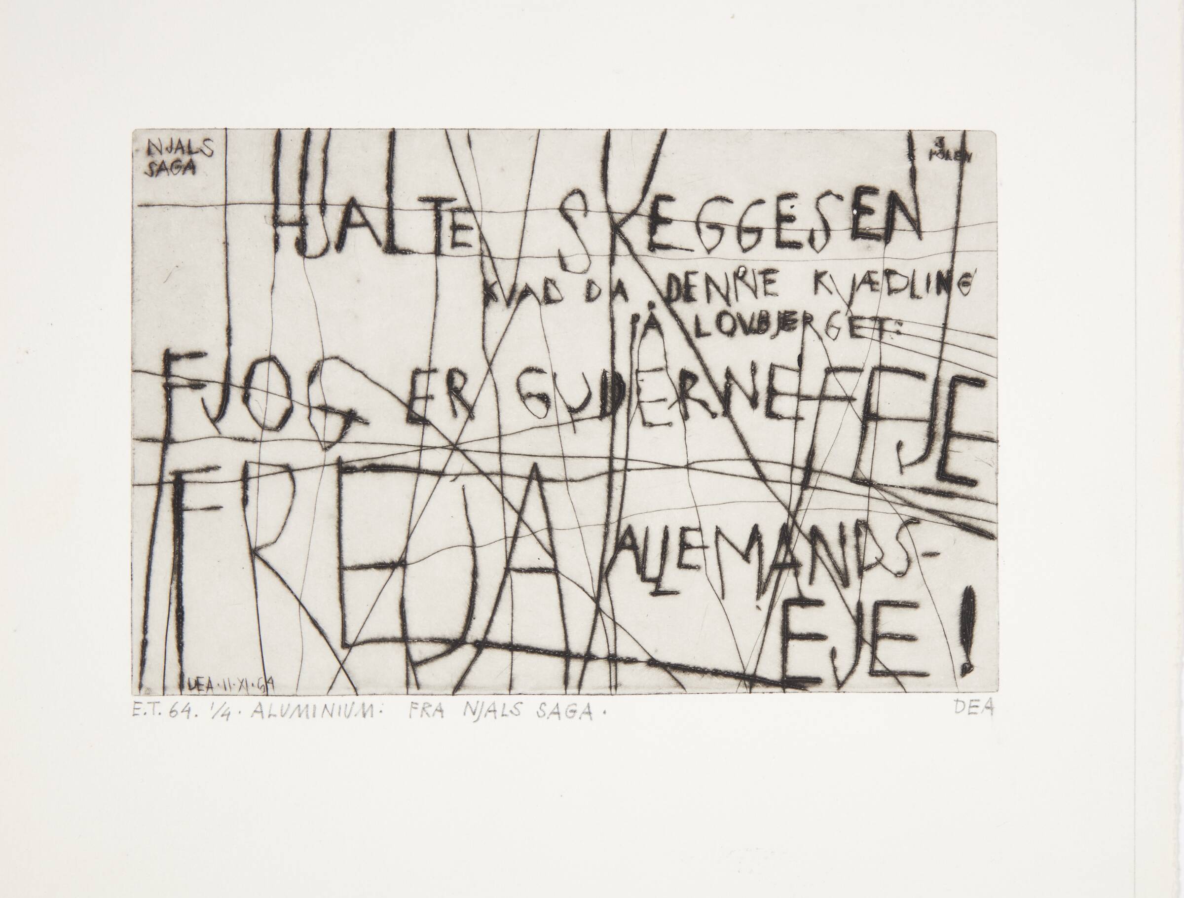 Fra Njals saga, Dea Trier Mørch, 1964