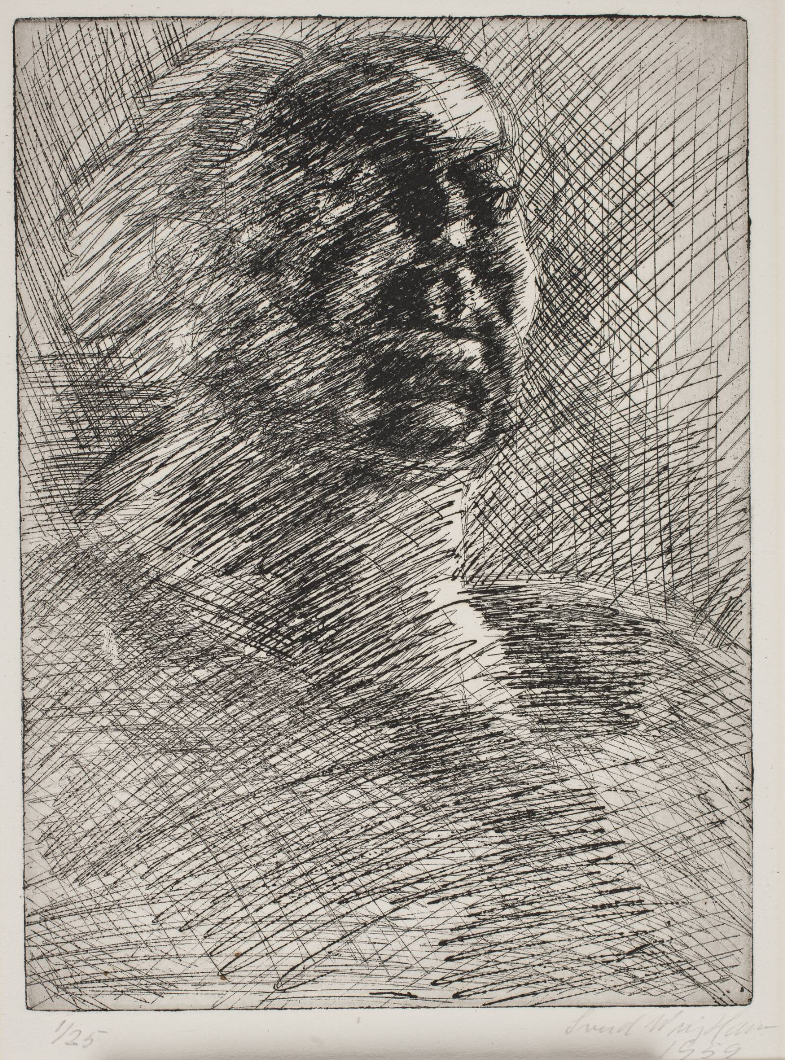 Dobbeltportræt, Svend Wiig Hansen, 1958