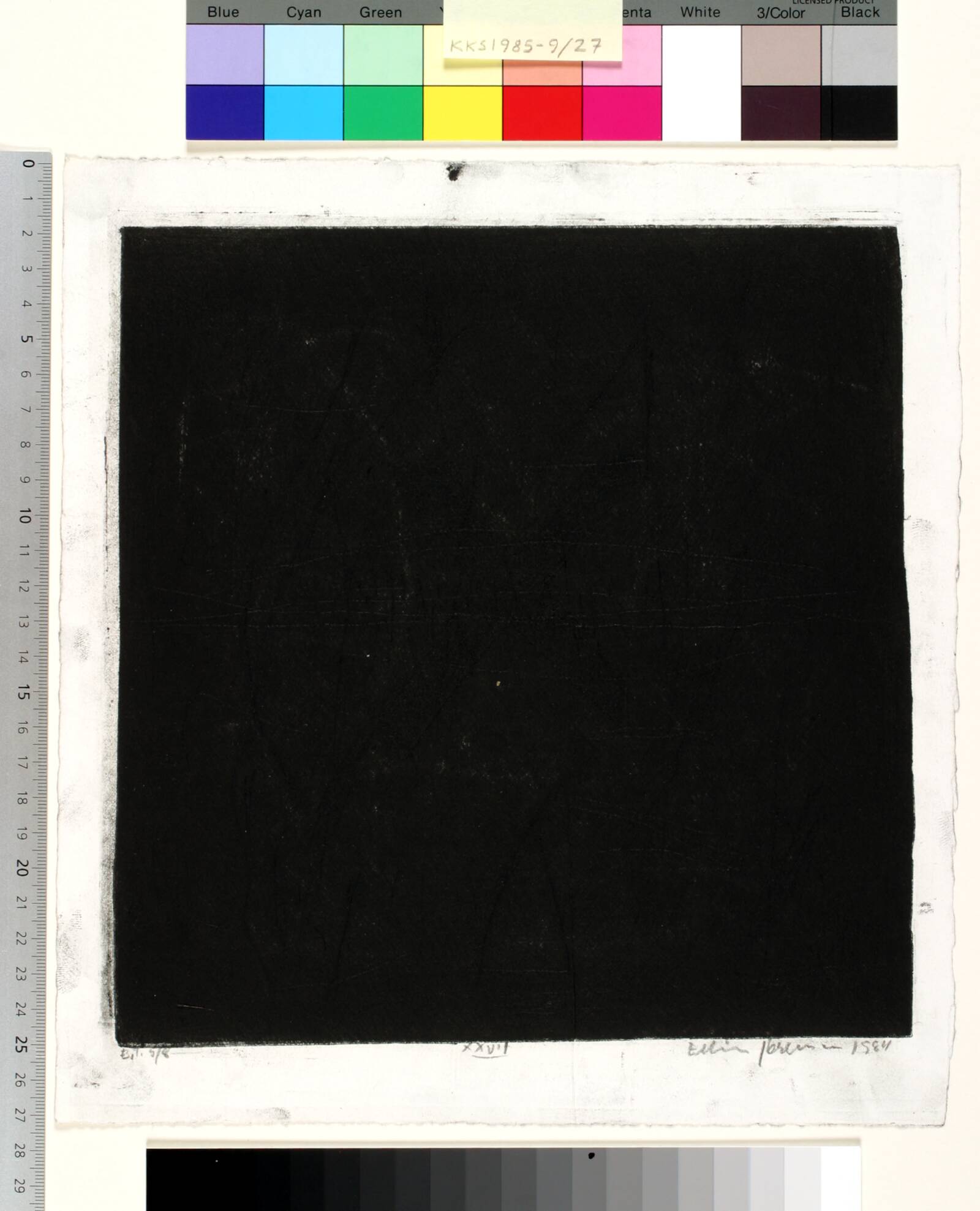 Dagbogsblad XXVII, Erling Jørgensen, 1984