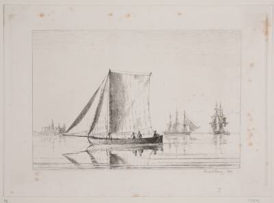 En lodsbåd ved Kronborg