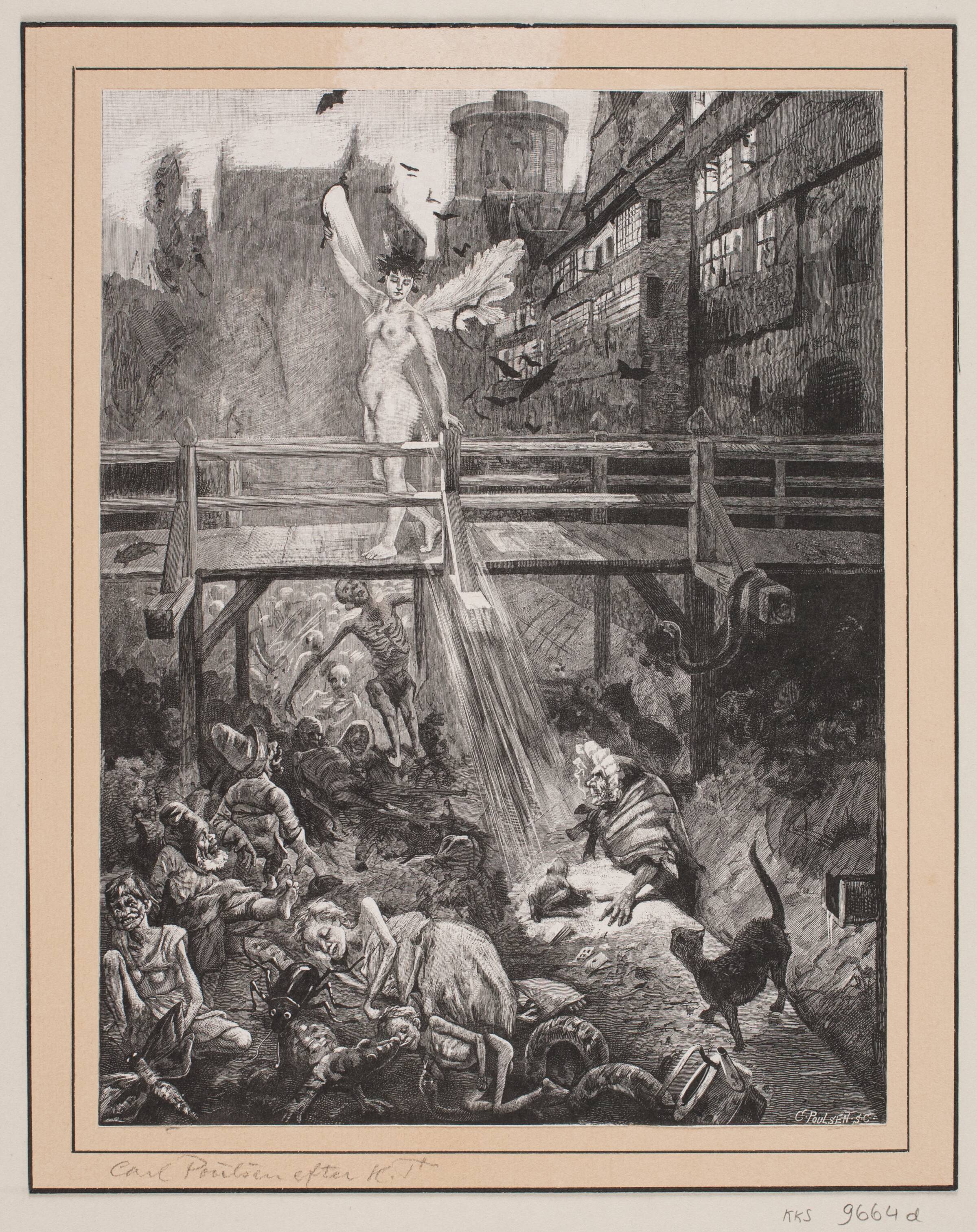 Illustration til "Uden hoved og hale", Carl Poulsen, 1855-1935