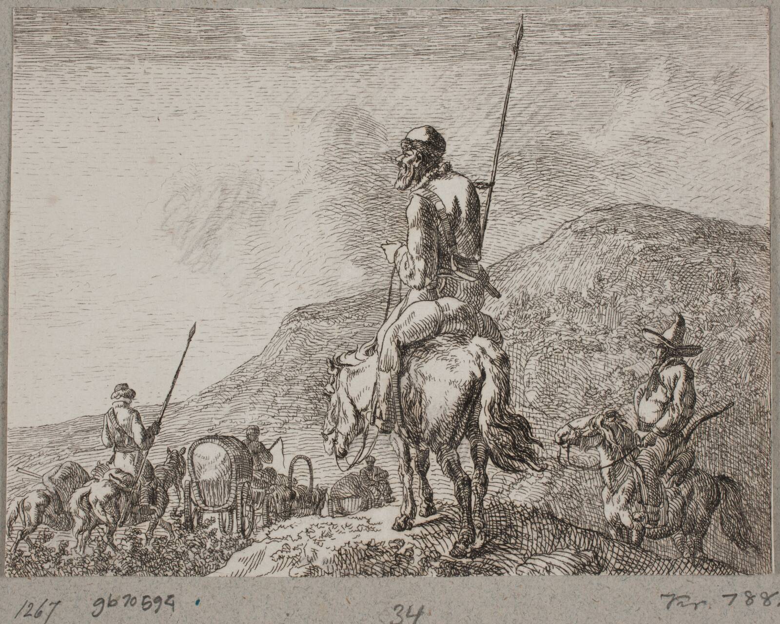 En kosakvedette, Christian David Gebauer, 1813