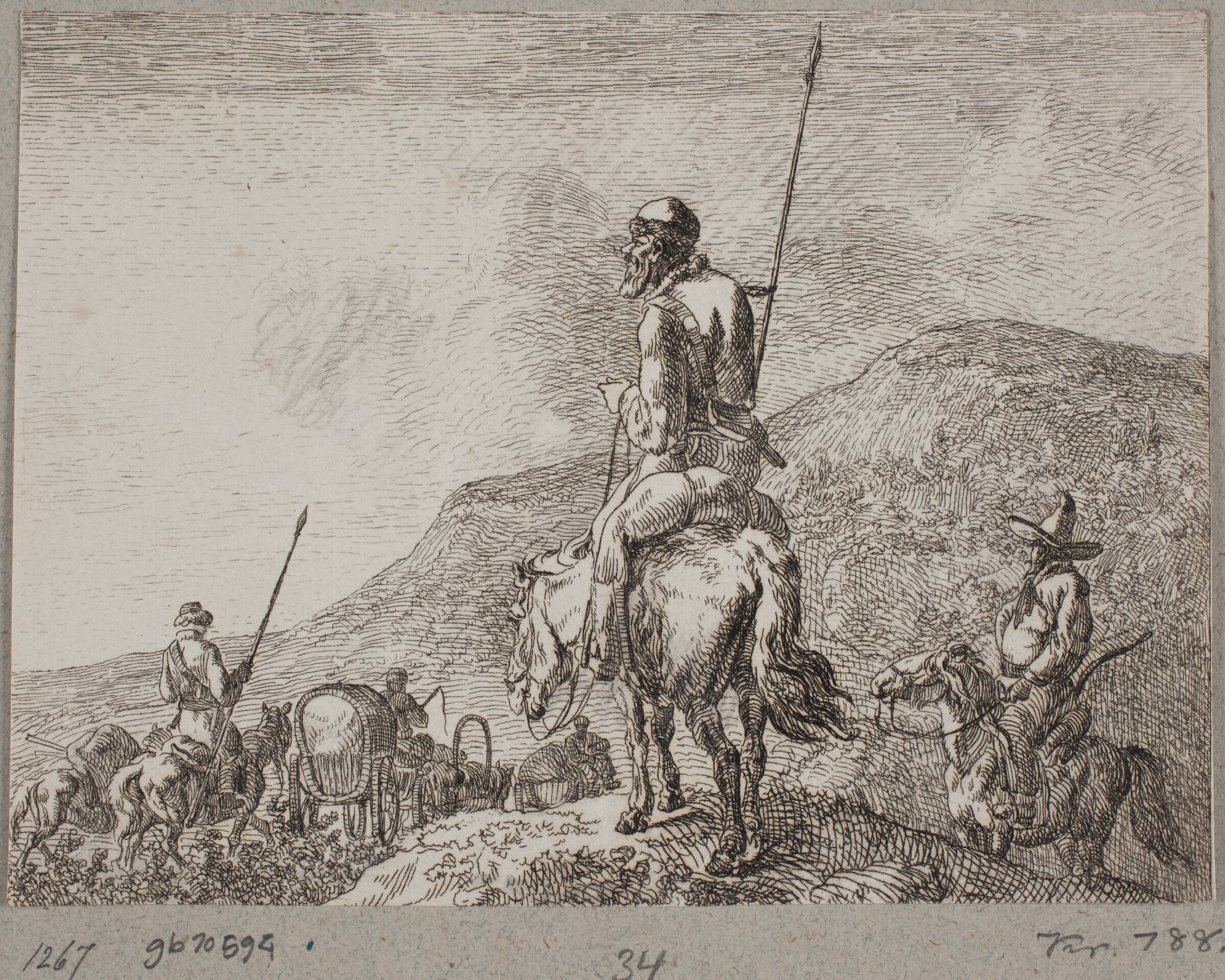 En kosakvedette, Christian David Gebauer, 1813