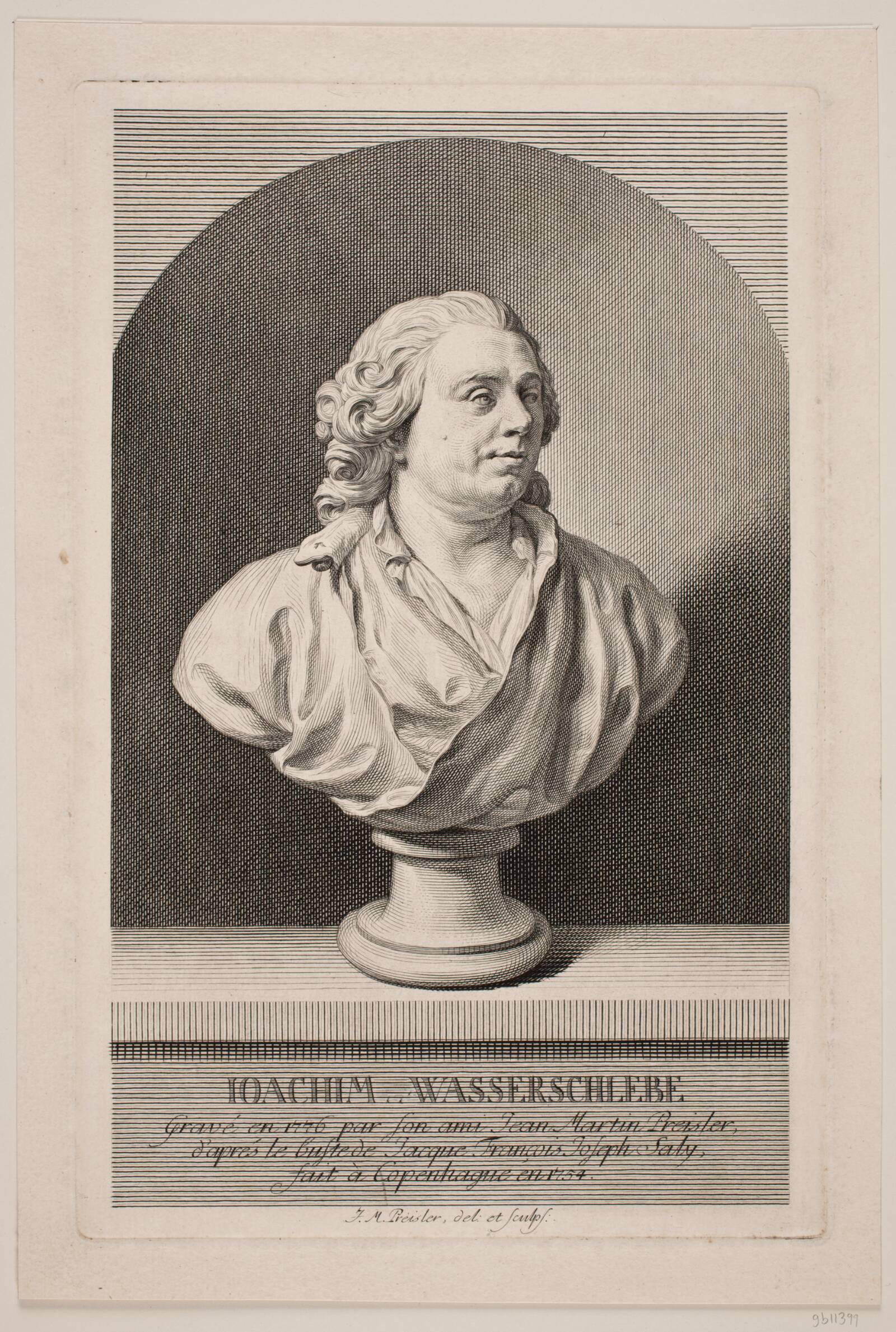 Joachim Wasserschlebe, J.M. Preisler, 1776