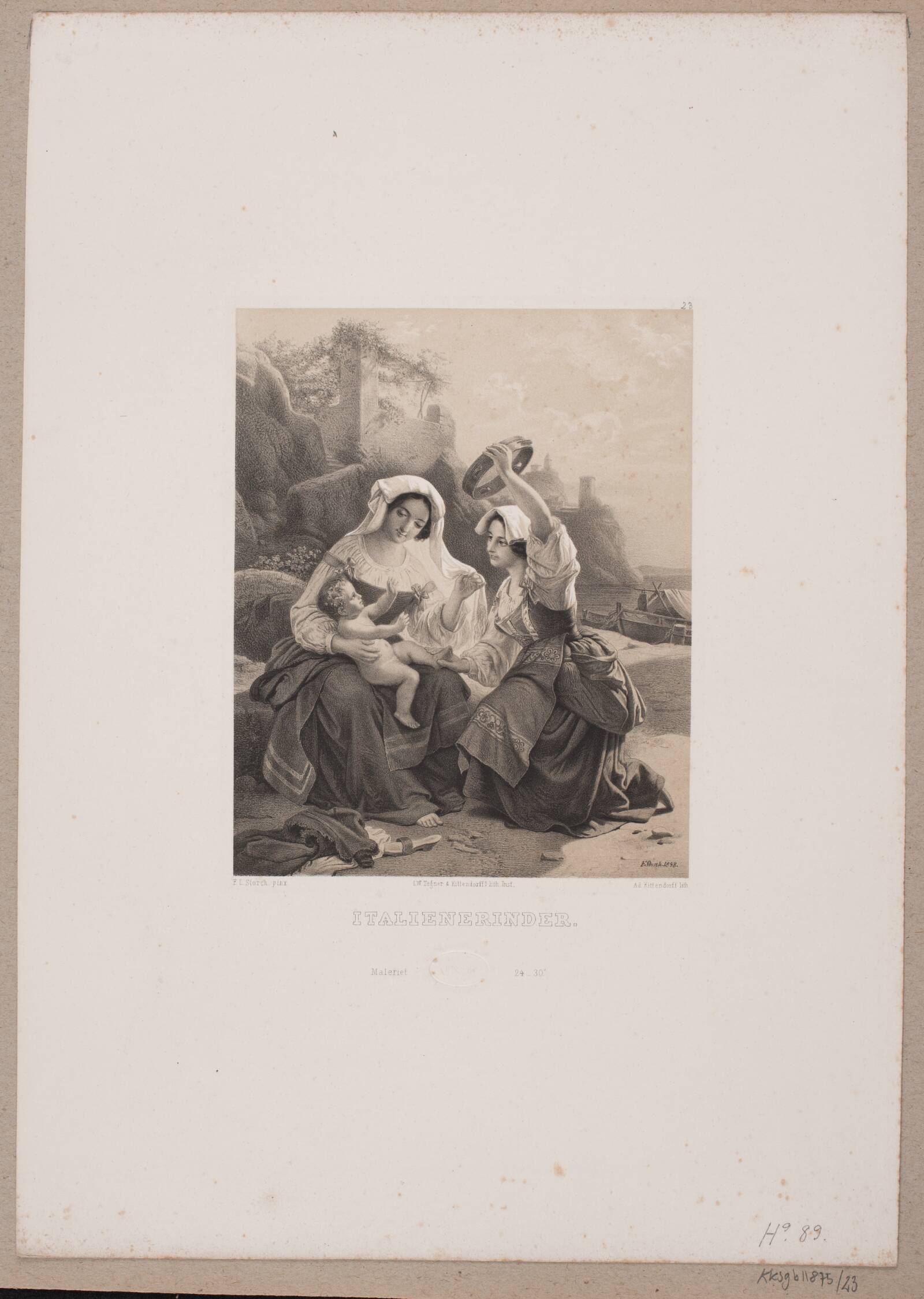 Italienrinder, Adolph Kittendorff, 1880-1889