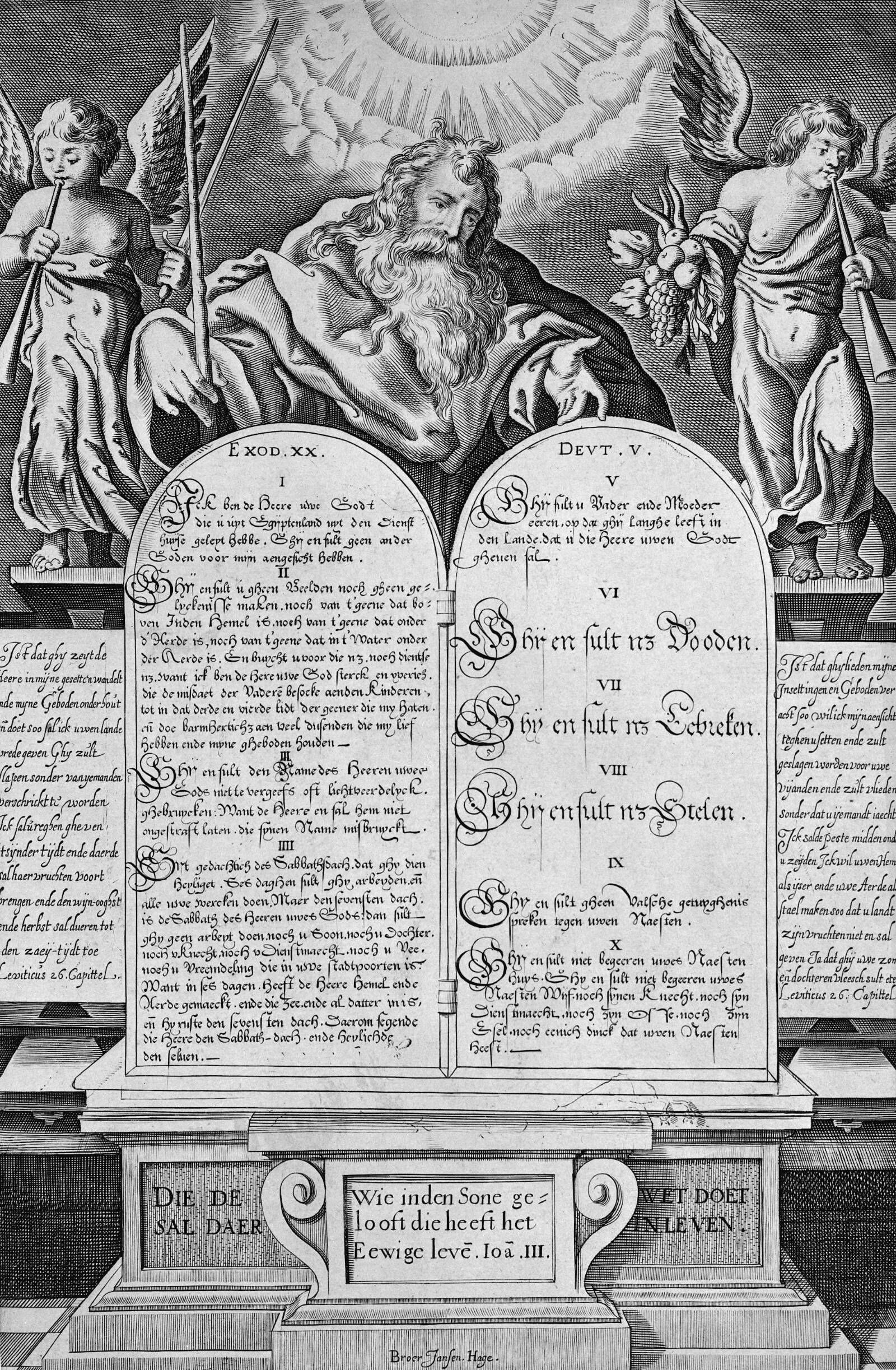 Moses med lovens tavler, Ubekendt, 1602-1653