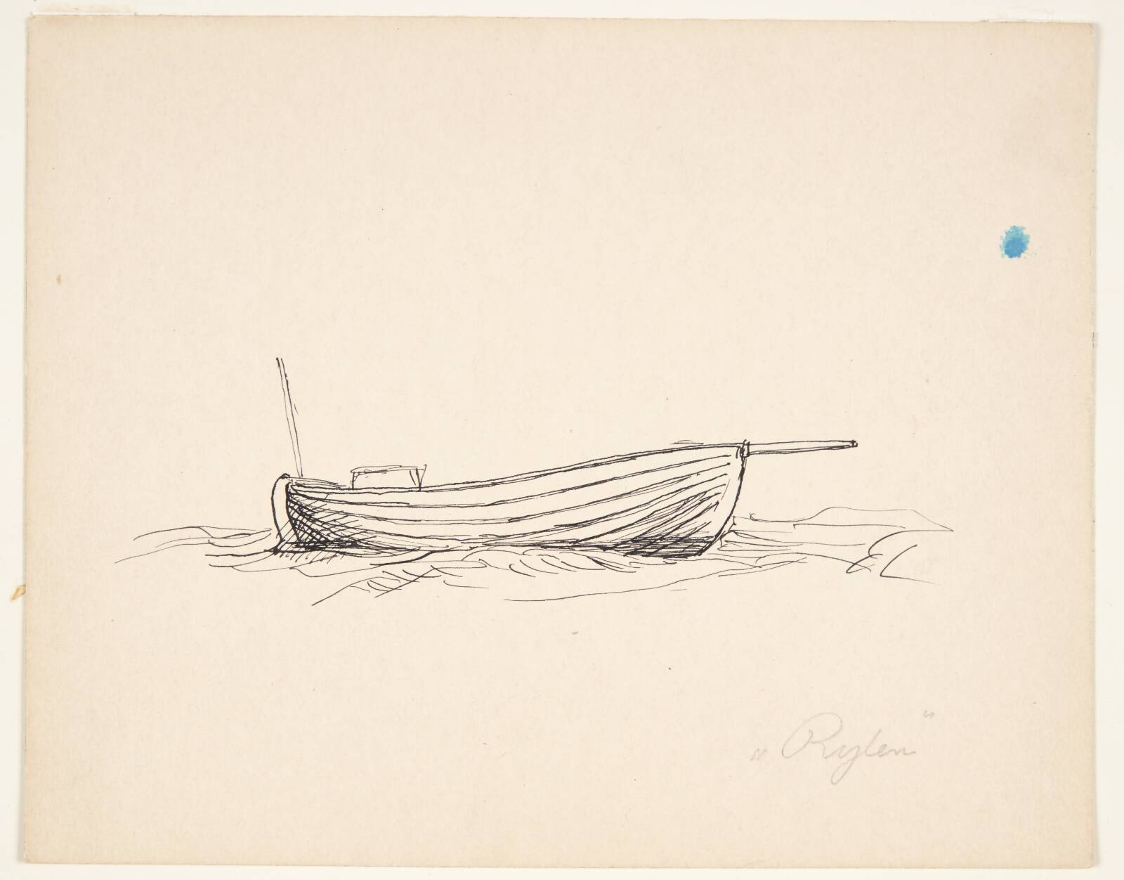 Ekspeditionsbåden "Rylen", Johannes Larsen, 1921