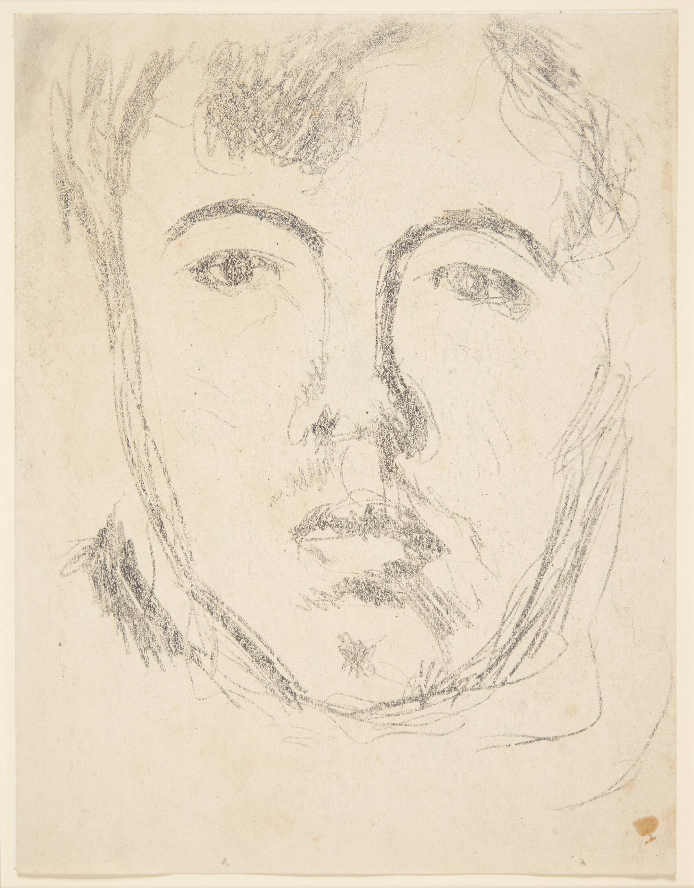 Selvportræt. Hoved en face, Харальд Гирсинг, 1913-1917