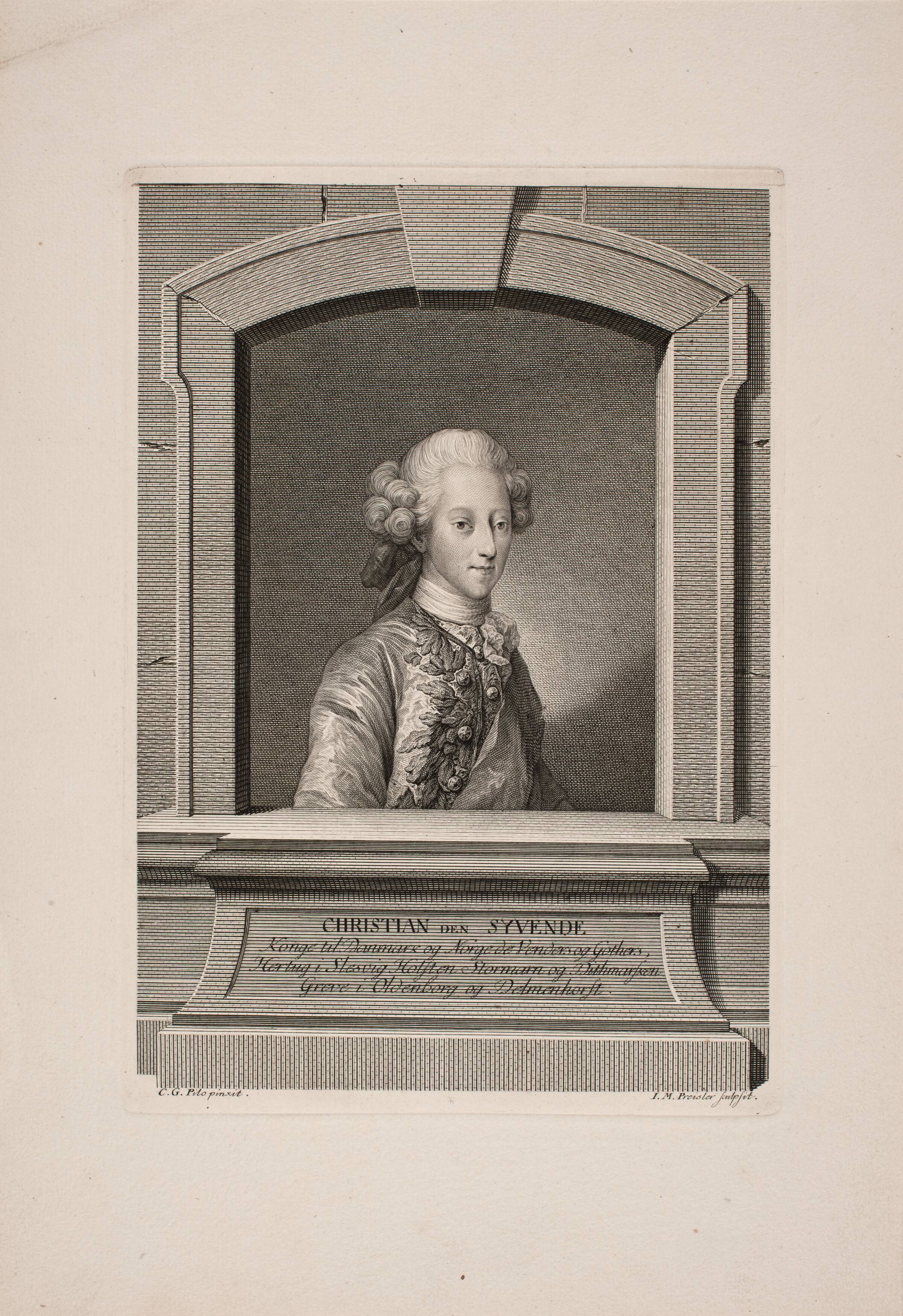 Kong Christian VII, J.M. Preisler, 1768-1771