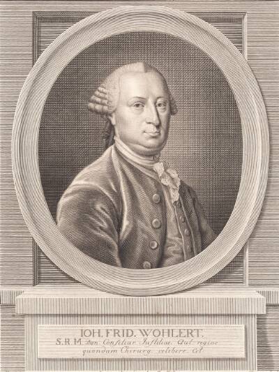 Portræt af Hofkirurg Hans Friedrich Wohlert