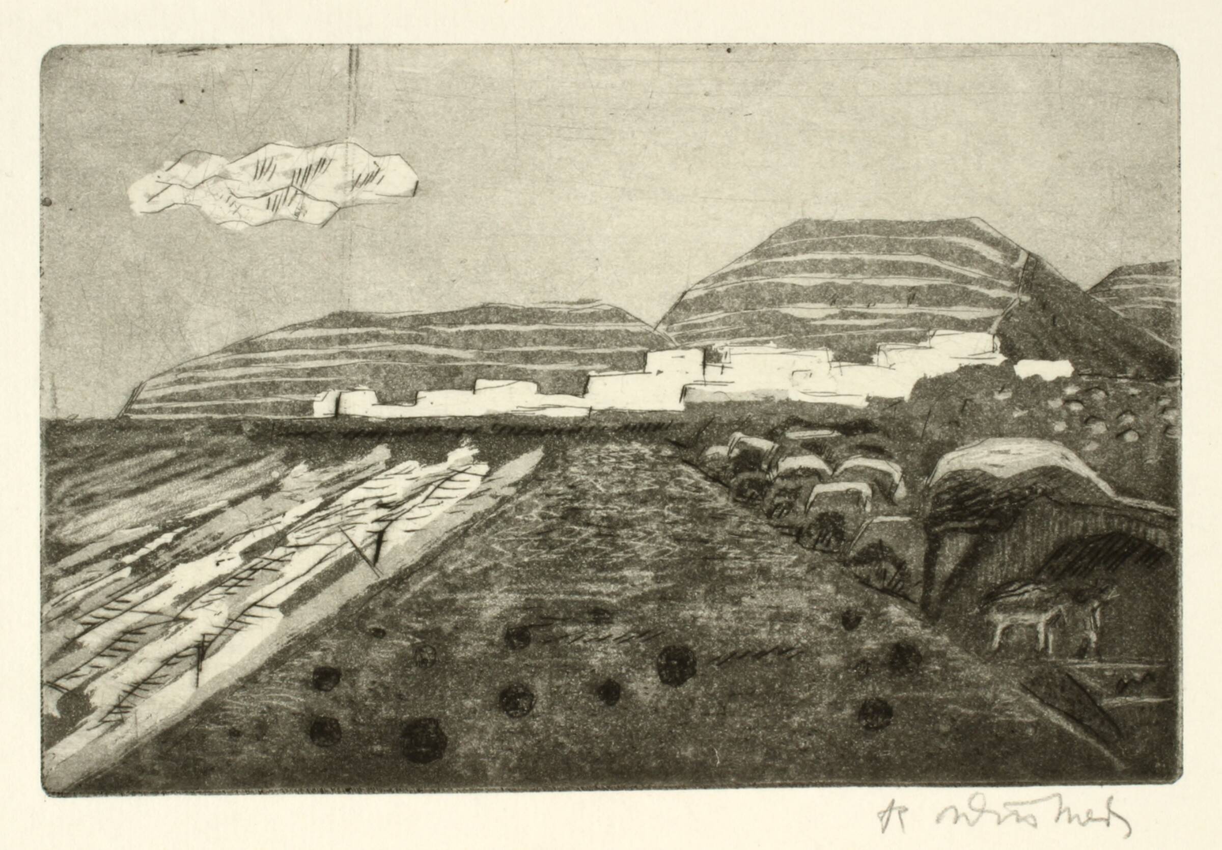 Landskab (fra Grækenland), Richard Winther, 1900-1999