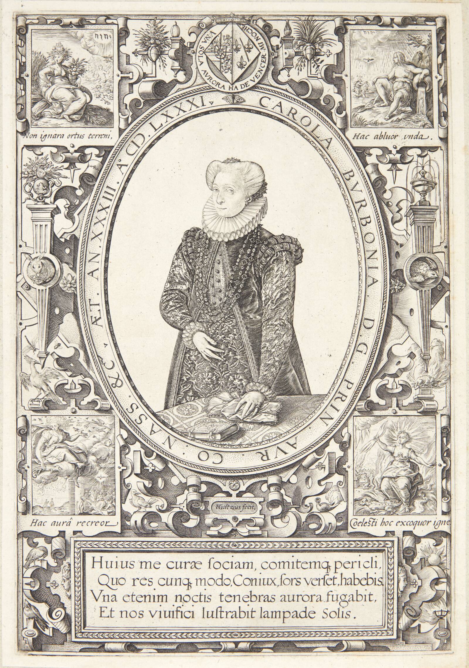 Charlotte af Bourbon, Hendrick Goltzius, 1581