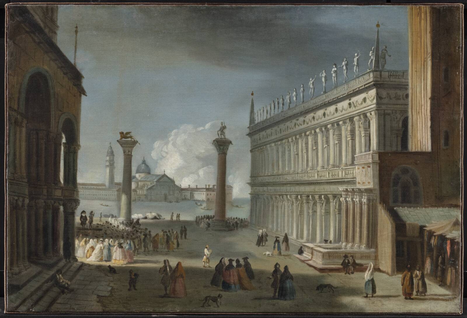 Piazettaen i Venezia, Ubekendt, 1868
