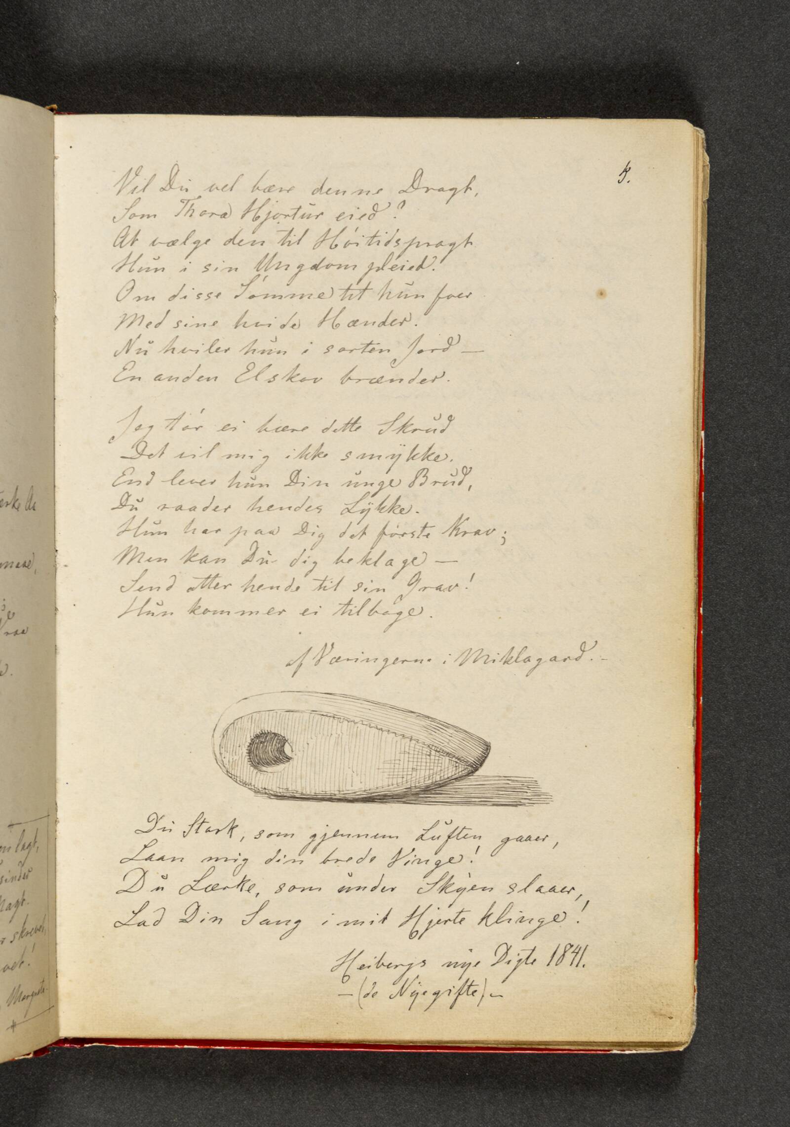 Stenøkse og vers. Side 5, Johan Thomas Lundbye, 1841