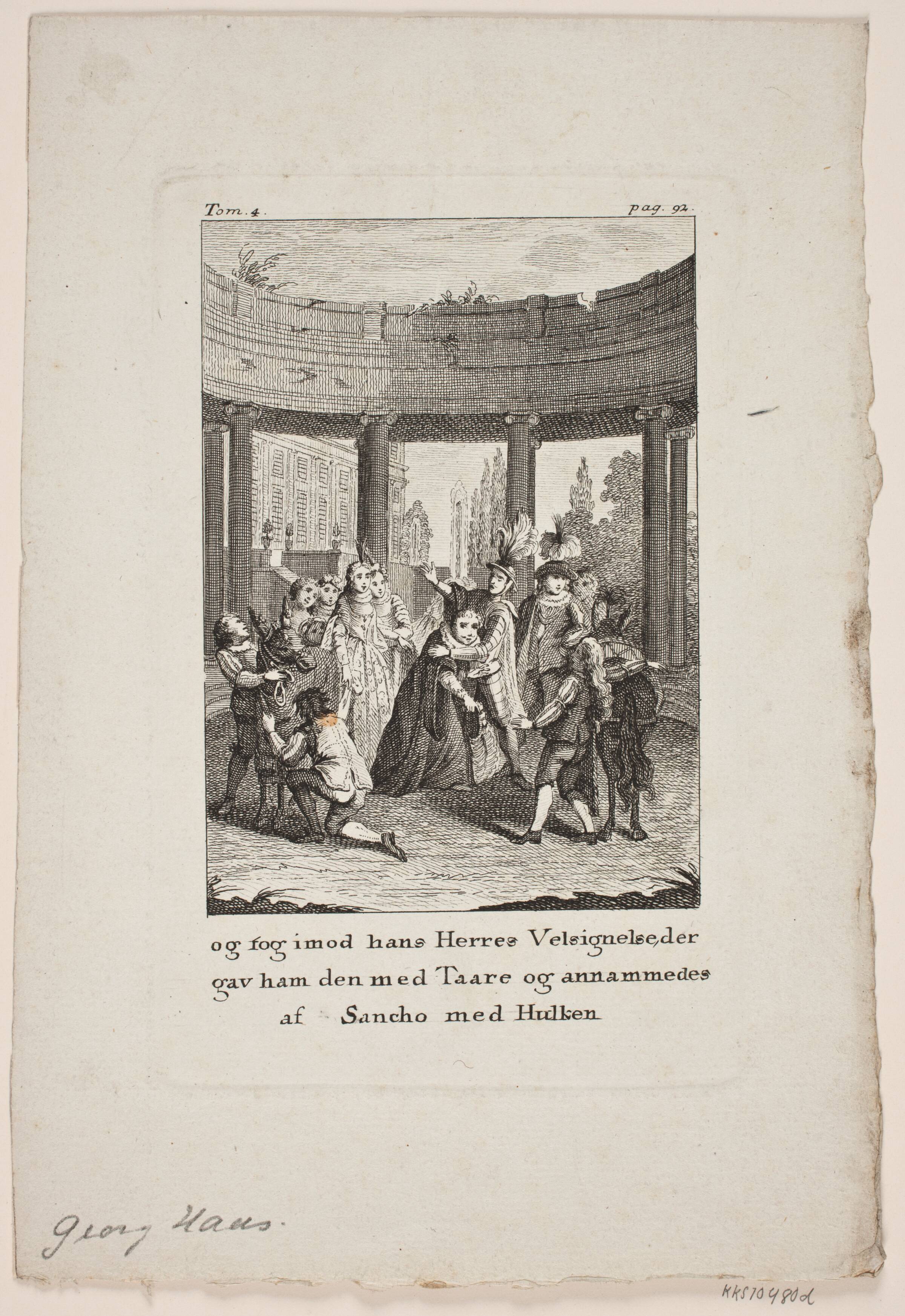 Illustration til Don Quixote, Peter Haas, 1776-1777