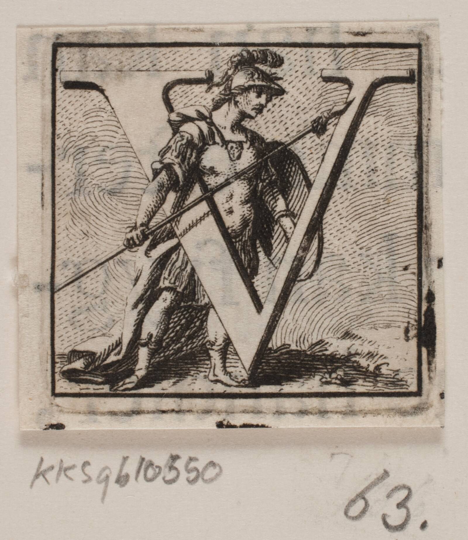 Initial til Frederik V's Søkrigsartikelsbrev, Odvardt Helmoldt de Lode, 1754-1758