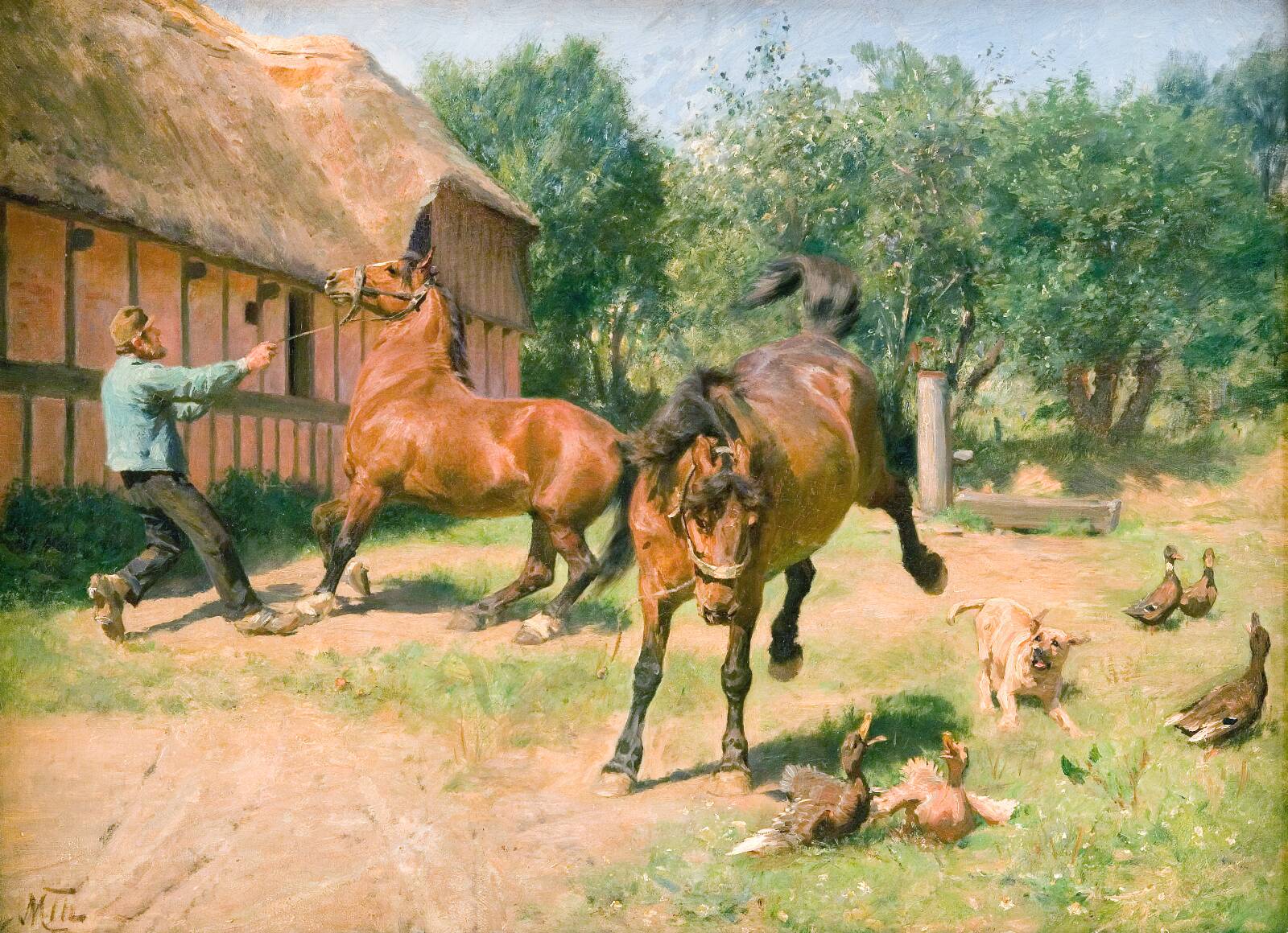Kåde heste, M. Therkildsen, 1865-1887