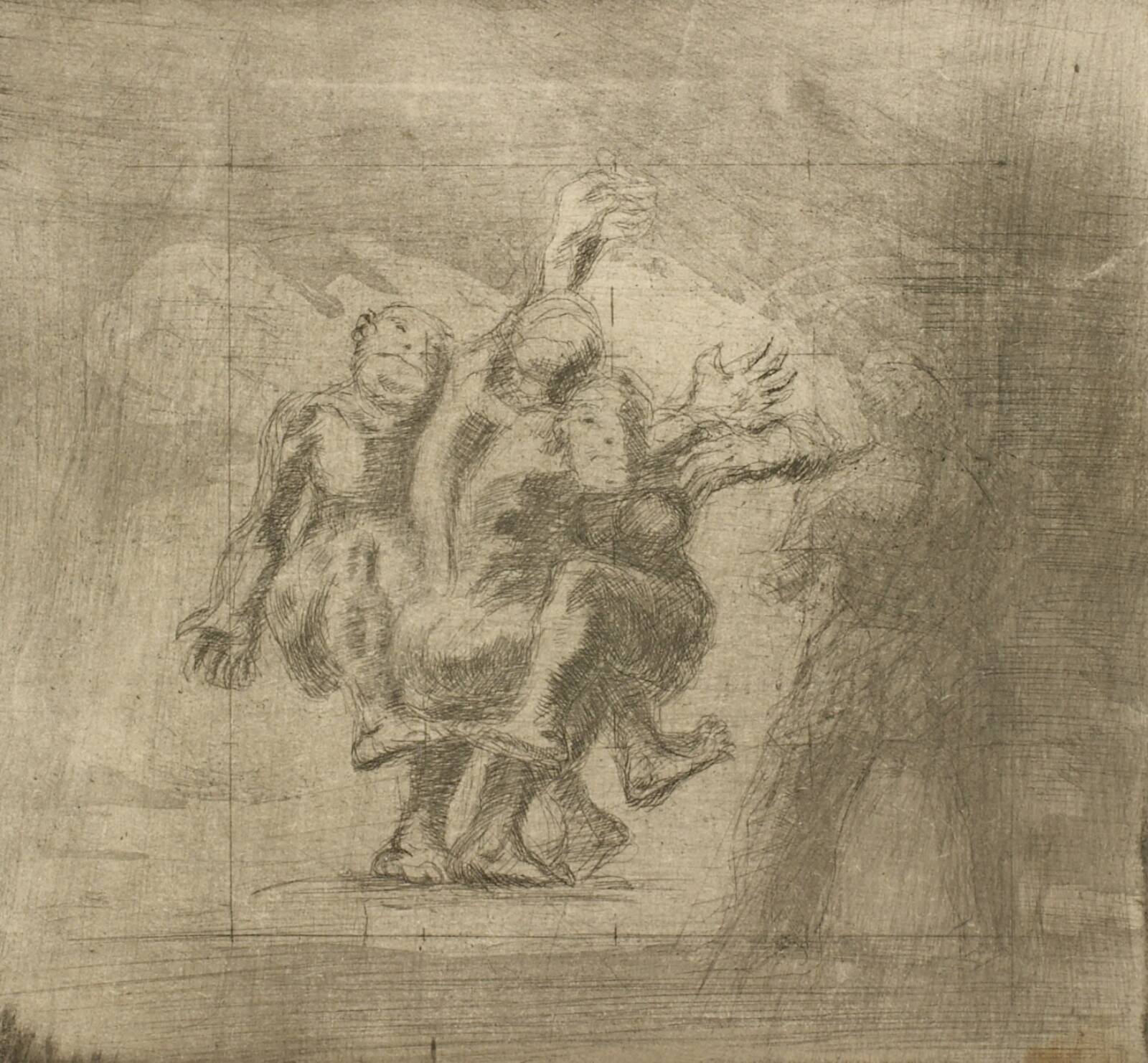 Macbeth og heksene, Oluf Hartmann, 1908