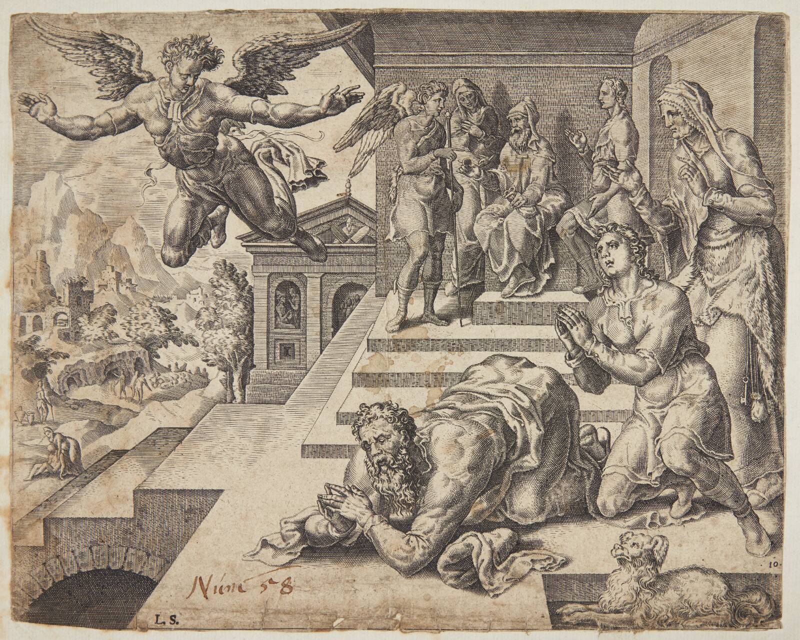 Englens afrejse, Ubekendt, 1556