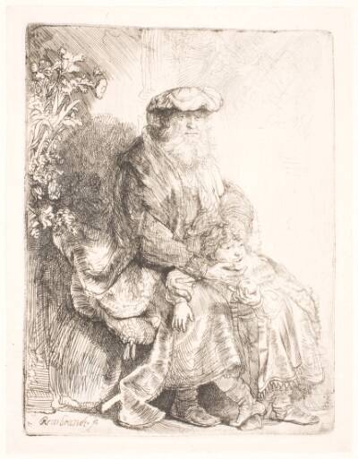 Abraham kærtegner Isak