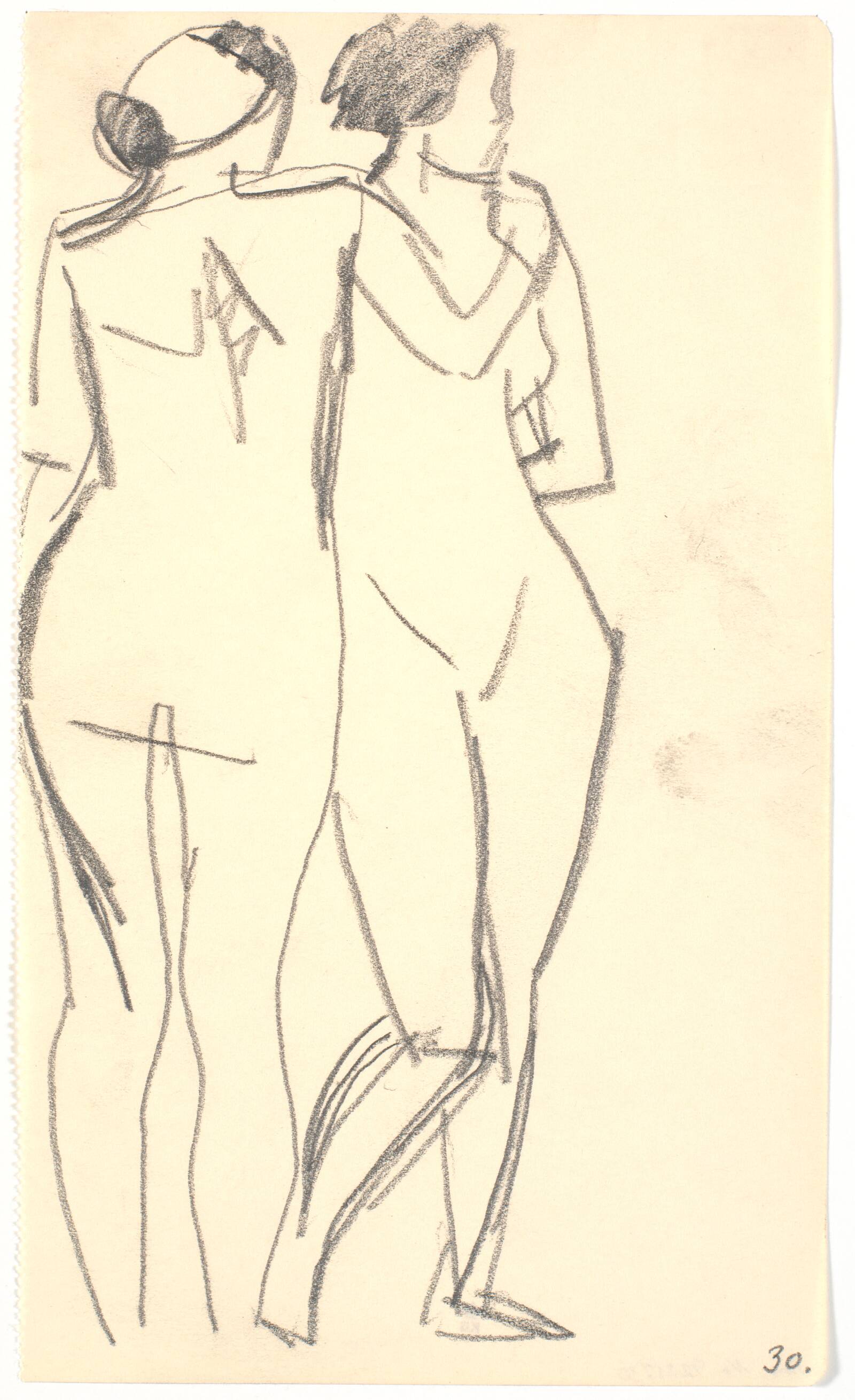 To stående modeller, Isakson, Karl, 1914-1915