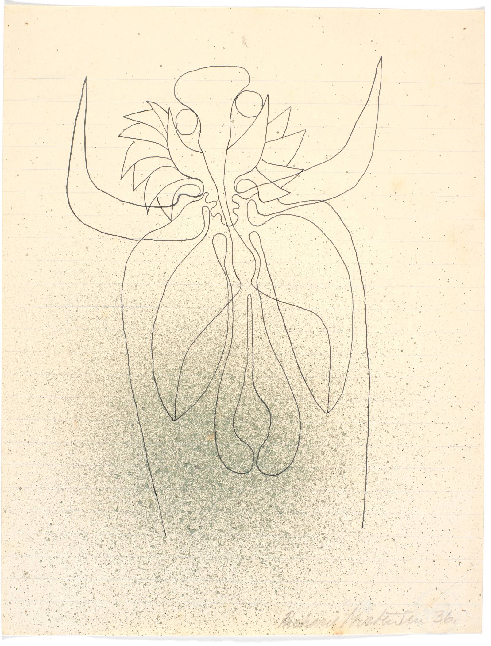 Botanisk figuration, Richard Mortensen, 1935-1937