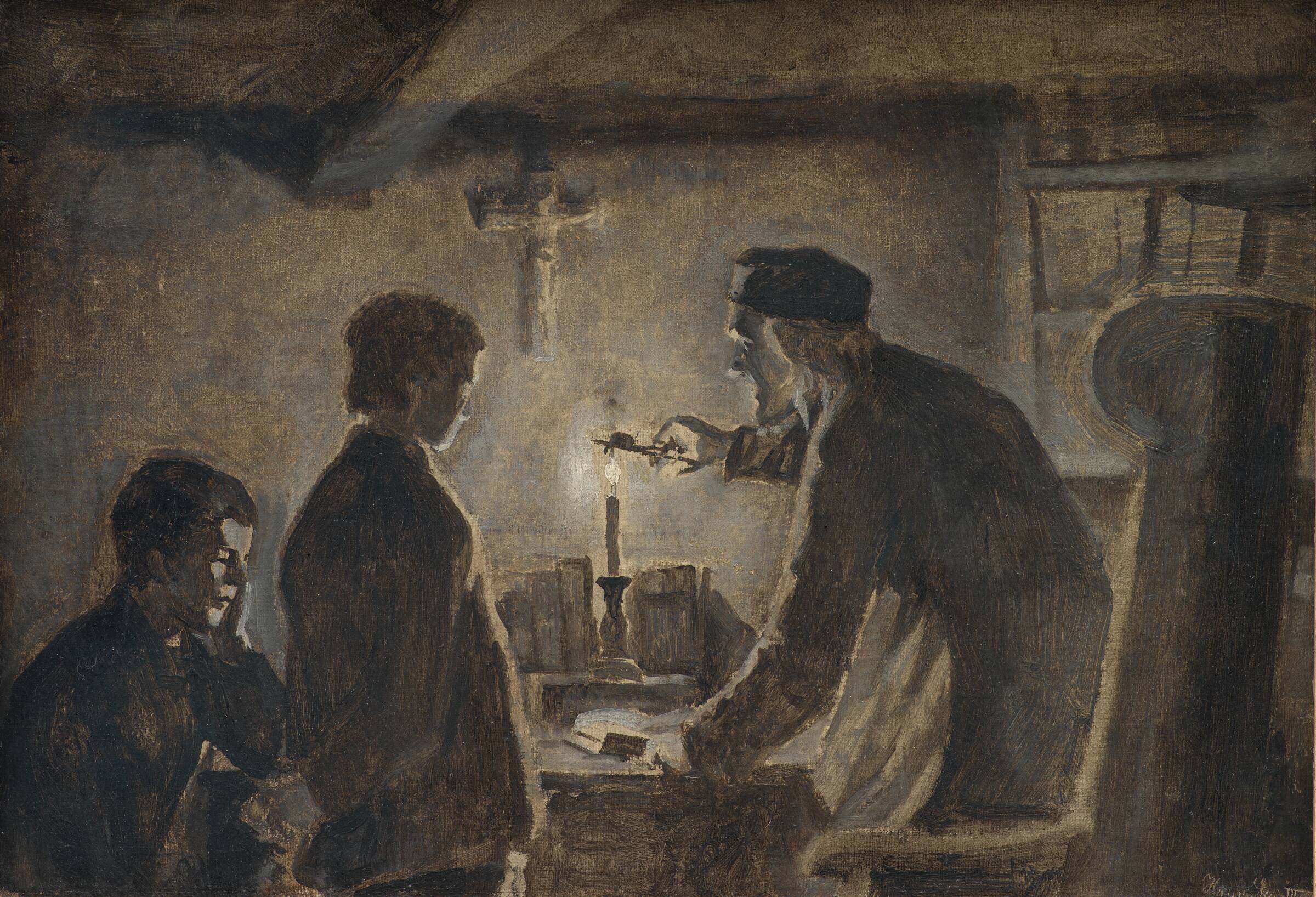 Hr. Søren slukker lyset Nytårsaften, Hans Smidth, 1898-1902